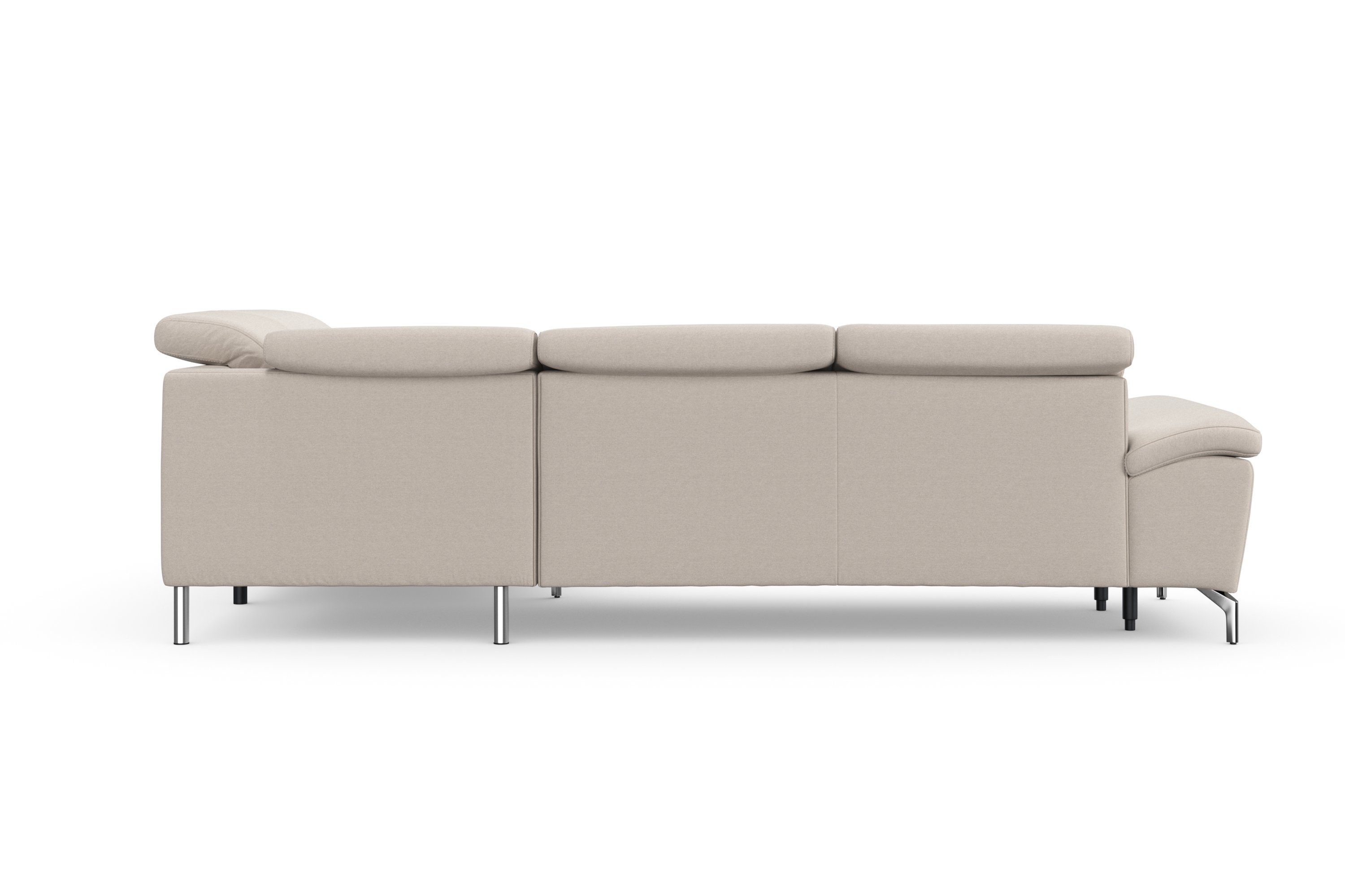 sit&more Hoekbank Cool L-vorm naar keuze met verstelbare hoofdsteun en uittrekzitting, motorisch