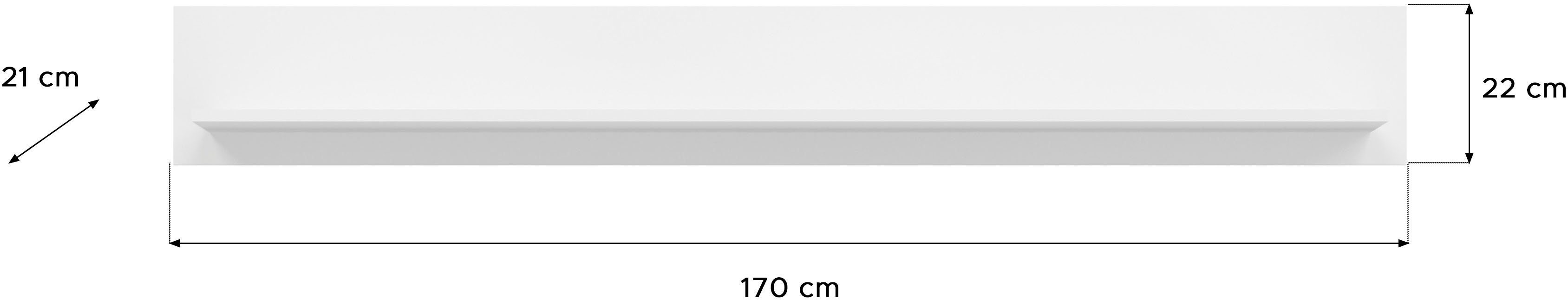 INOSIGN Wandmeubel Viborg, 4-delig Set, inclusief verticale frontverlichting, bestaande uit: (4-delig)