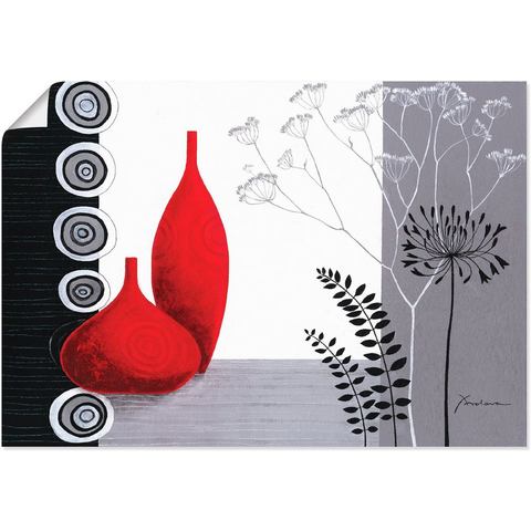 Artland artprint Rote Vasen