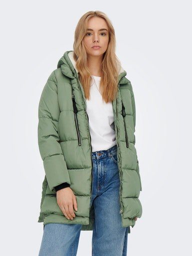 Only Gewatteerde jas ONLNORA LONG PUFFER COAT