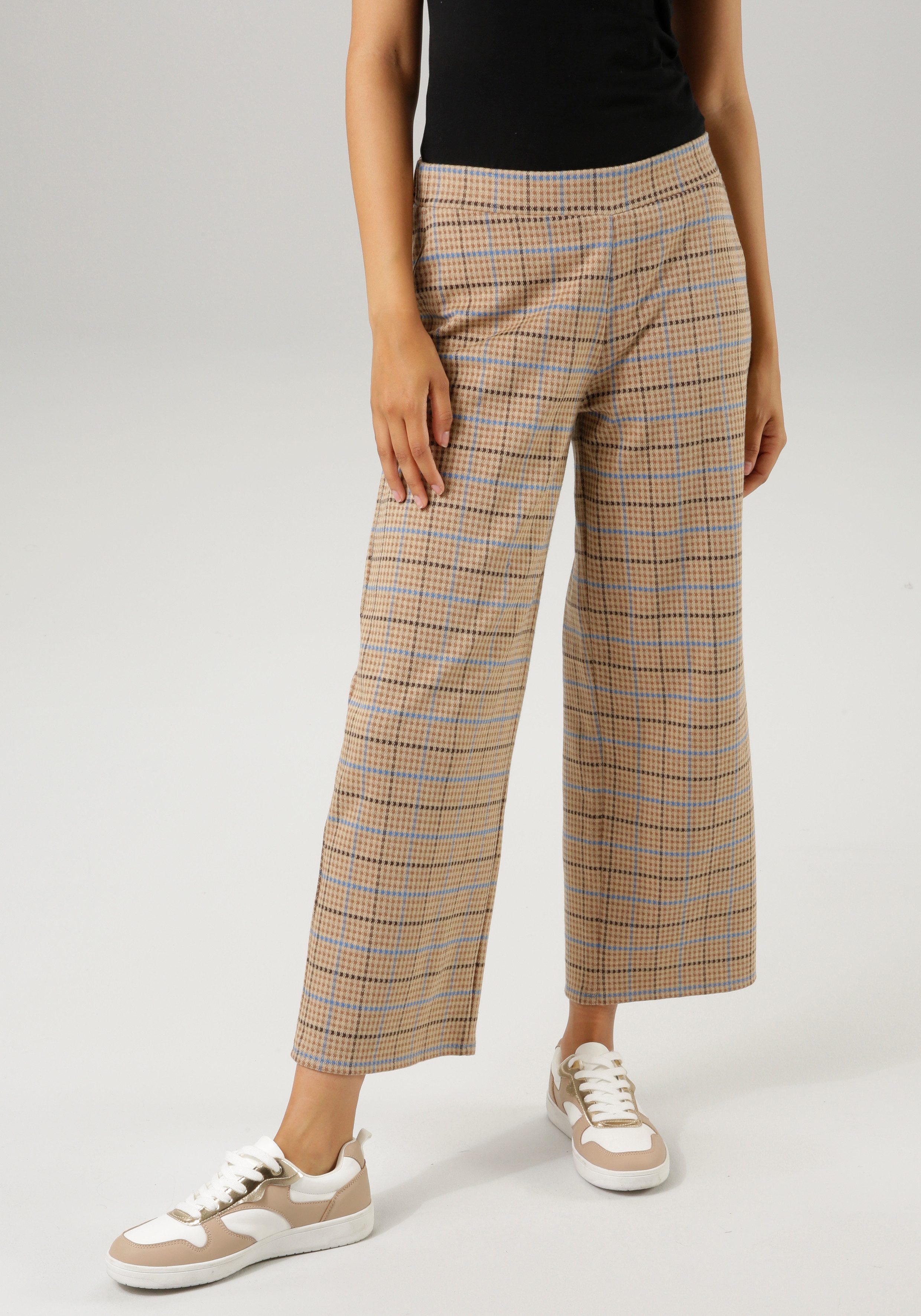 Aniston CASUAL Culotte in trendy kleurige ruitpatroon