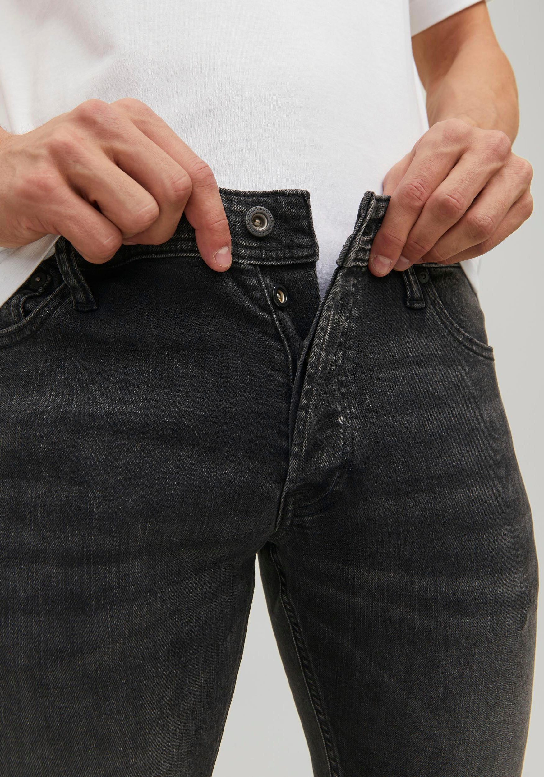 Jack & Jones Slim fit jeans JJIGLENN – Jeans met stretch en figuuraccentuerende silhouet