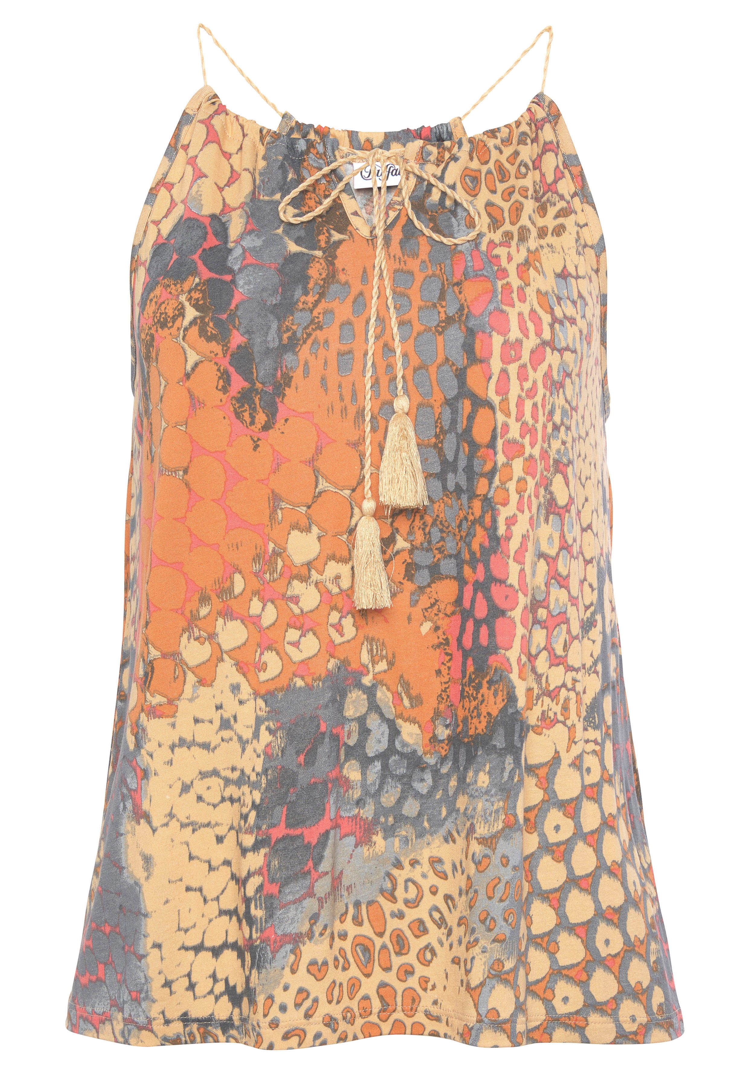 Buffalo Strandtop met animalprint, licht blousetop, figuurvormend