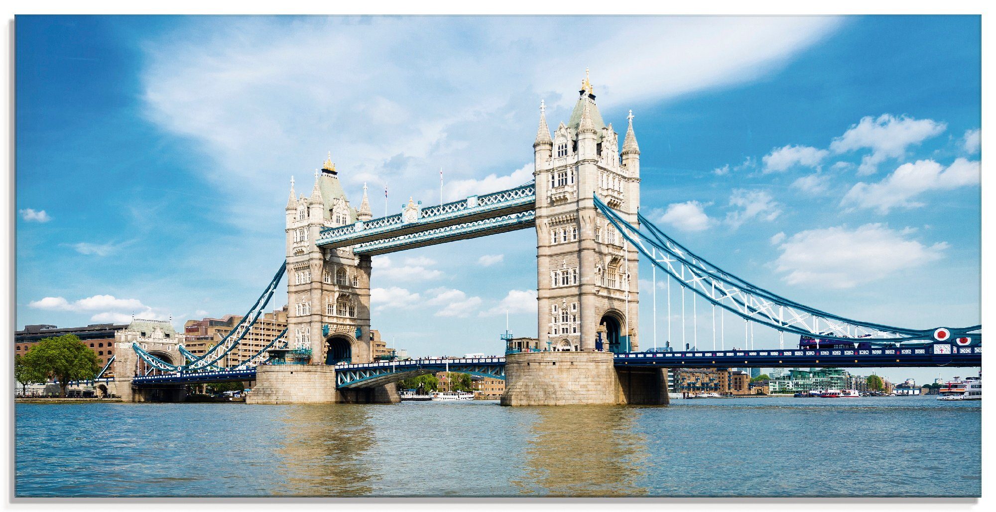 Artland Print op glas Londen Tower Bridge (1 stuk)