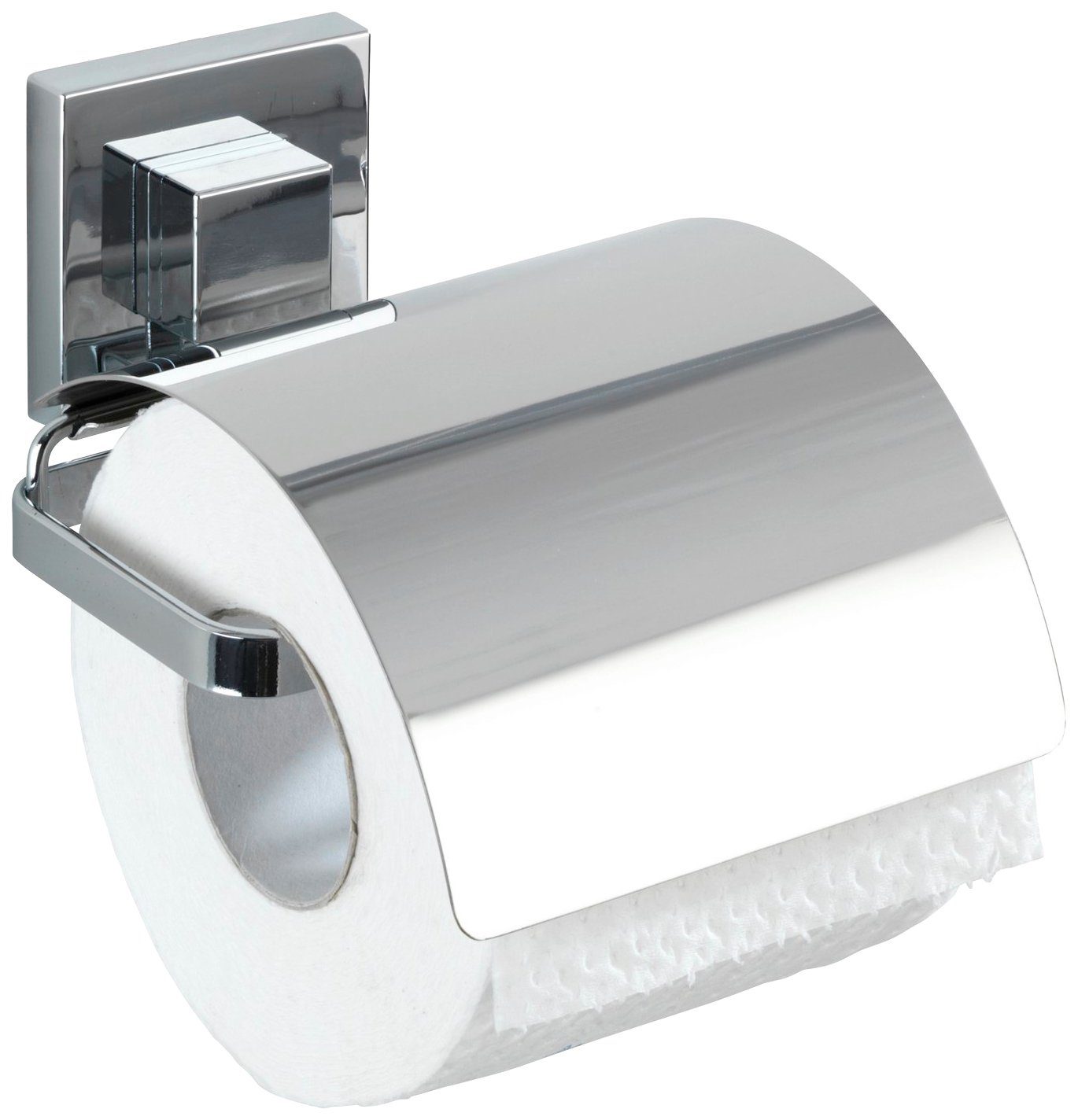 WENKO Set badkameraccessoires Vacuum-Loc Quadro Toiletset, toiletrolhouder (set, 2-delig)