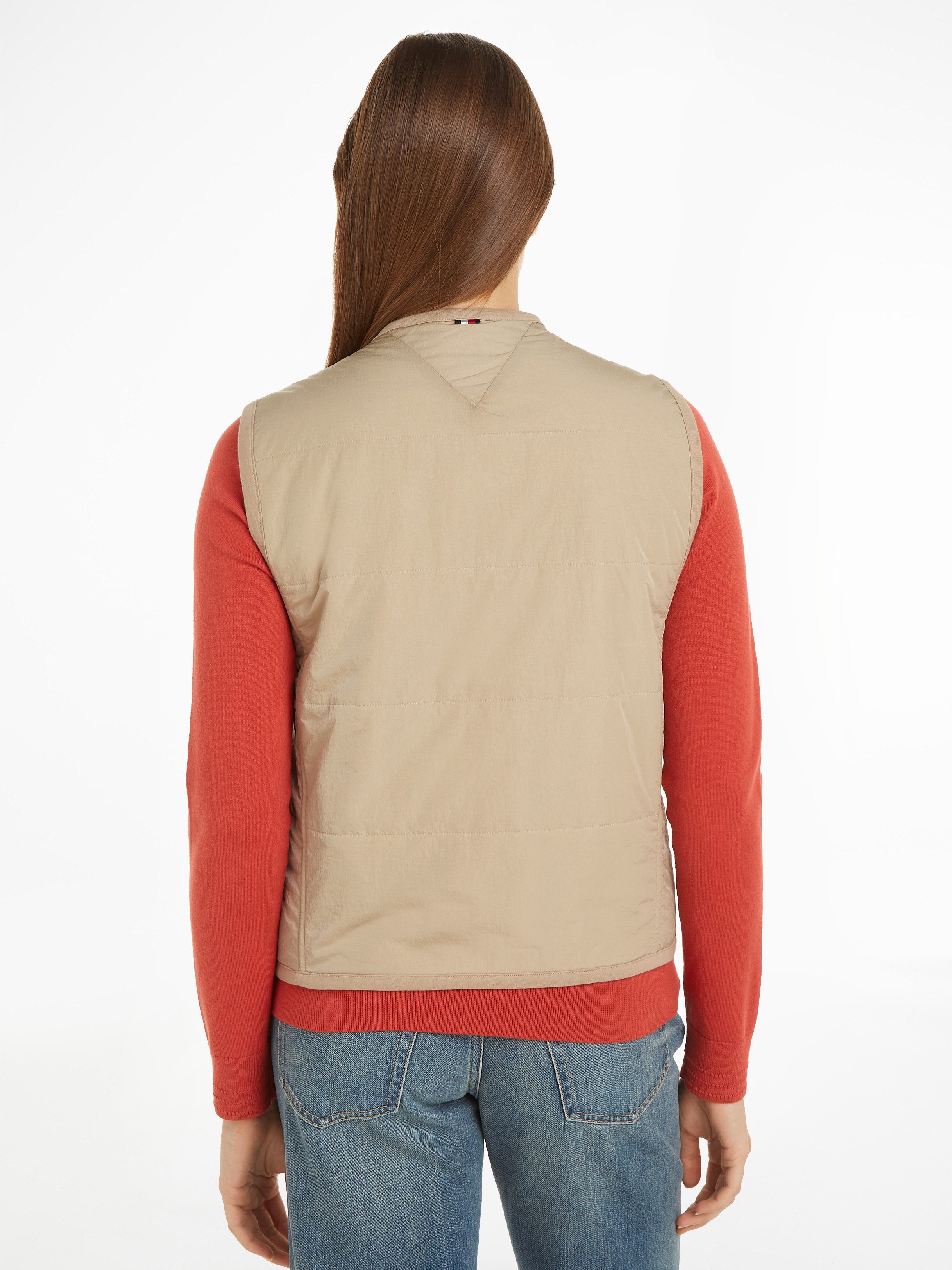 Tommy Hilfiger Bodywarmer JERSEY LINED VEST met tommy jeans-merklabel