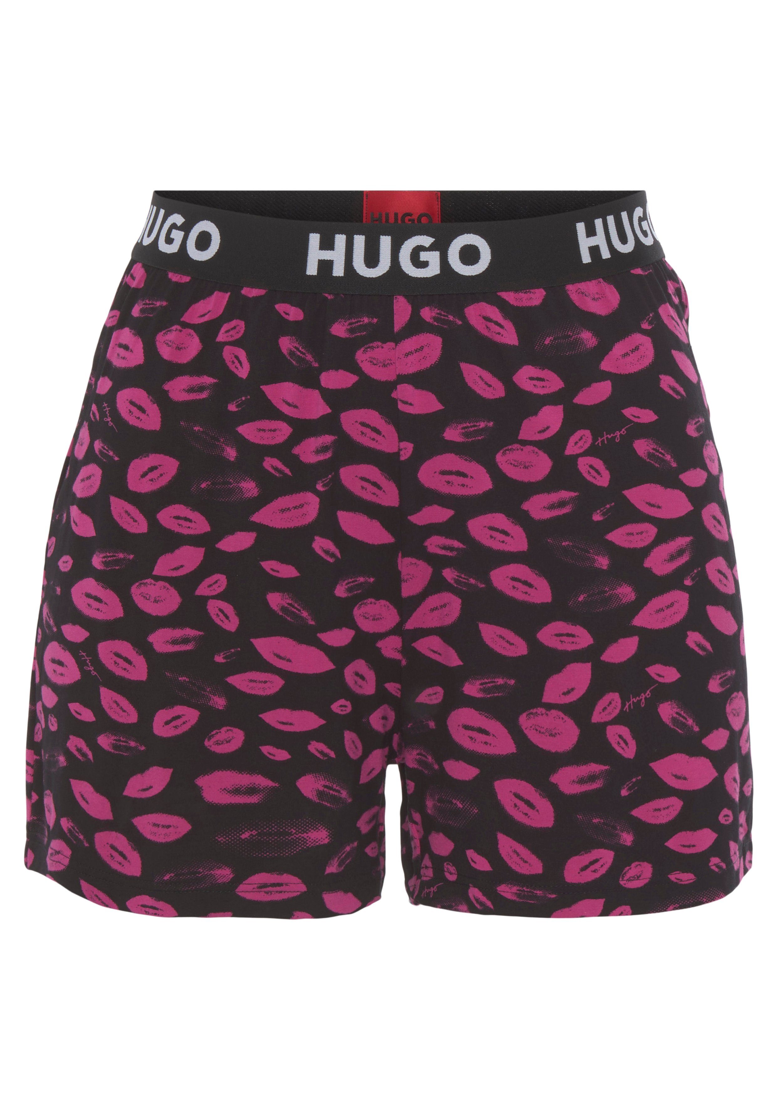 HUGO underwear Short UNITE_SHORTS PRINTED met elastische logoband