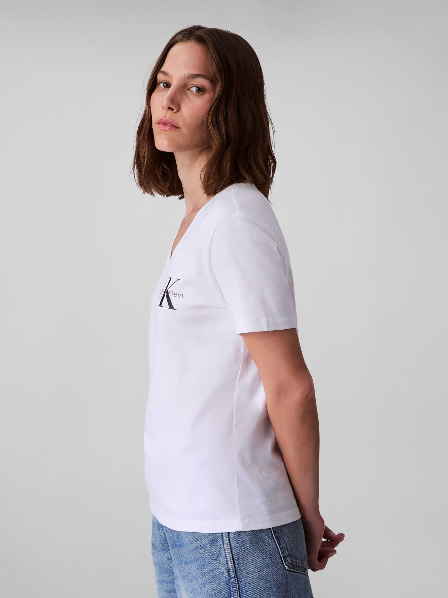 Calvin Klein Shirt met korte mouwen A- Logo VN 2 pack Tee (Set van 2)