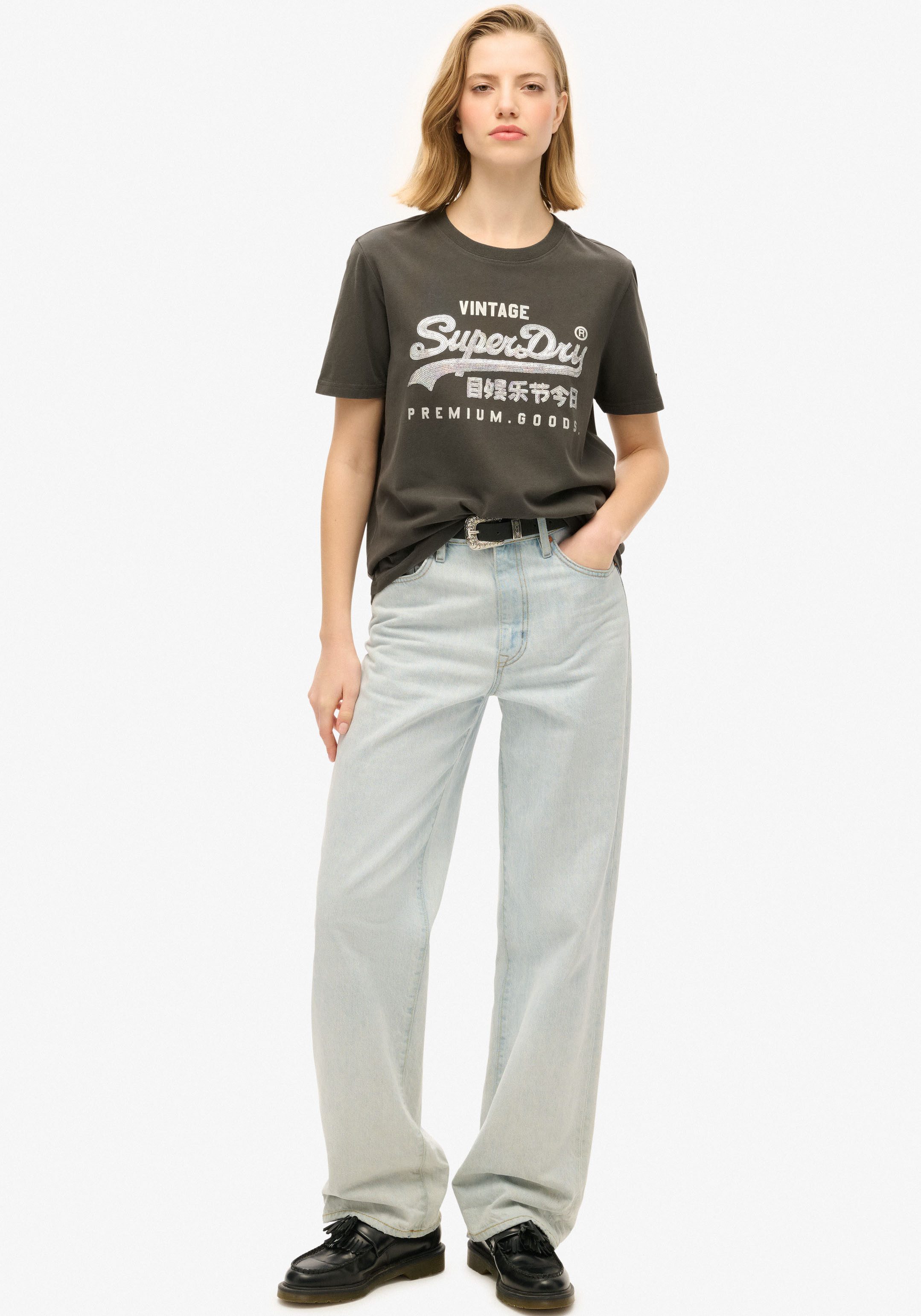 Superdry Shirt met print EMBELLISHED VL GRAPHIC T SHIRT