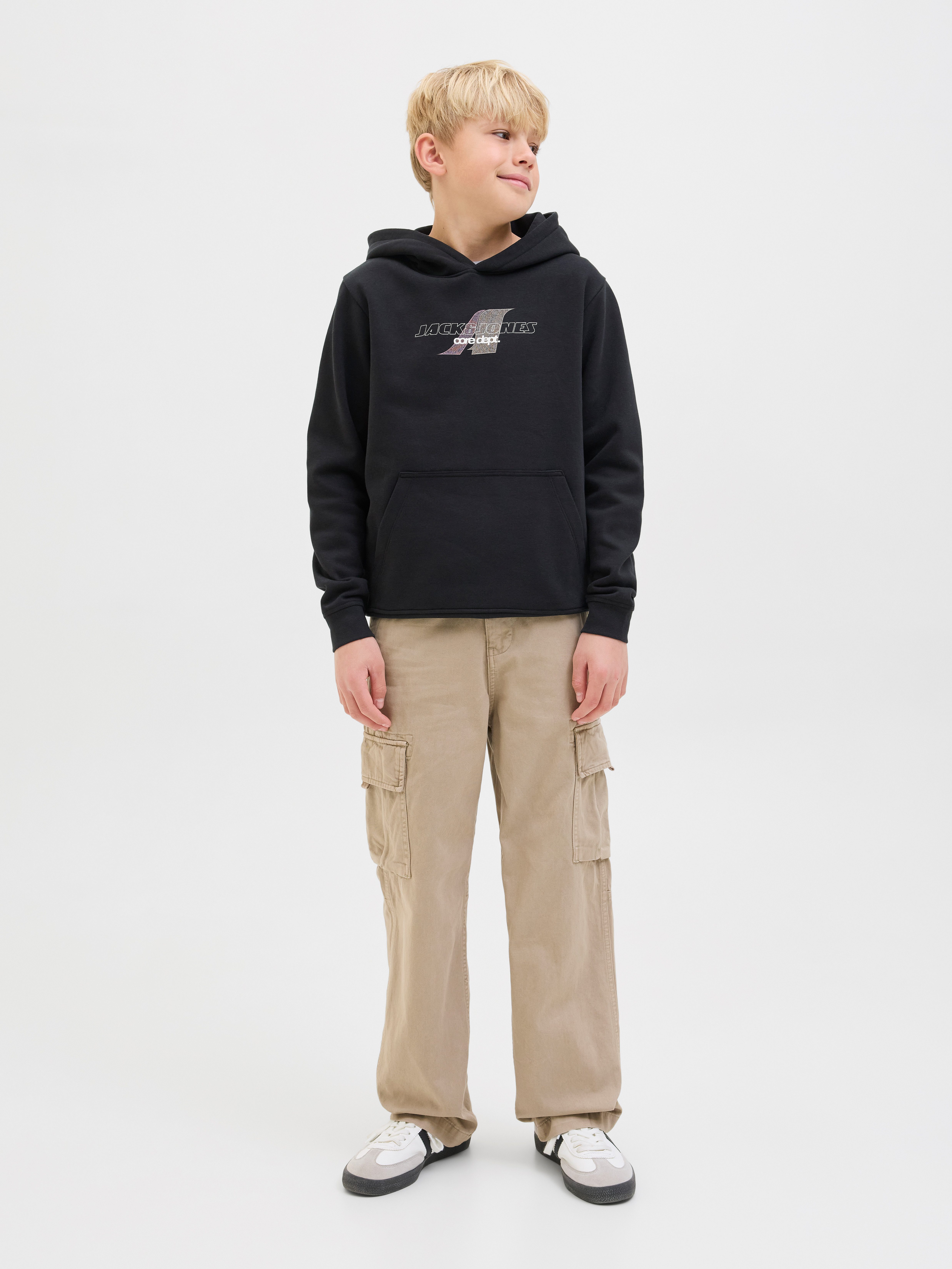 Jack & Jones Junior Hoodie JCOTIER FRONT PRINT SWEAT HOOD JNR