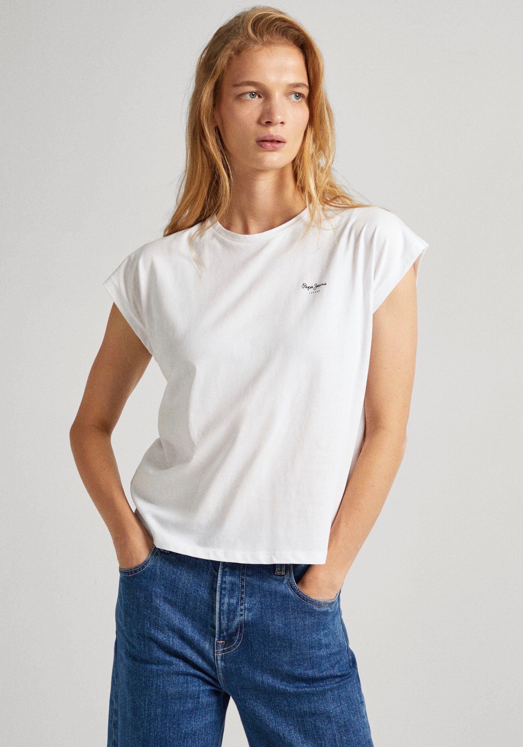 Pepe Jeans T-shirt Lory met kleine logoprint