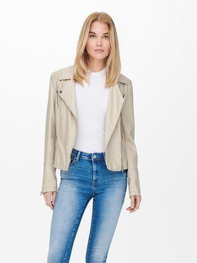 Only Imitatieleren jack ONLGEMMA FAUX LEATHER BIKER OTW NOOS