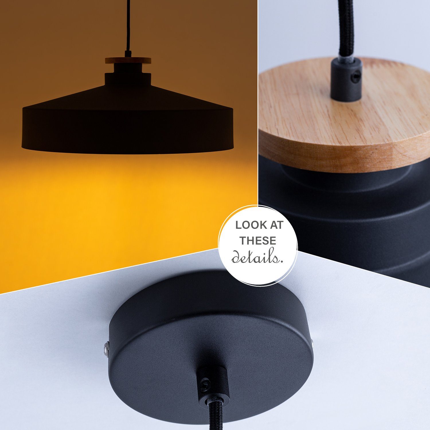 Paco Home Hanglamp JACK T Hanglamp eetkamer keukenlamp Eettafellamp Scandinavisch E27