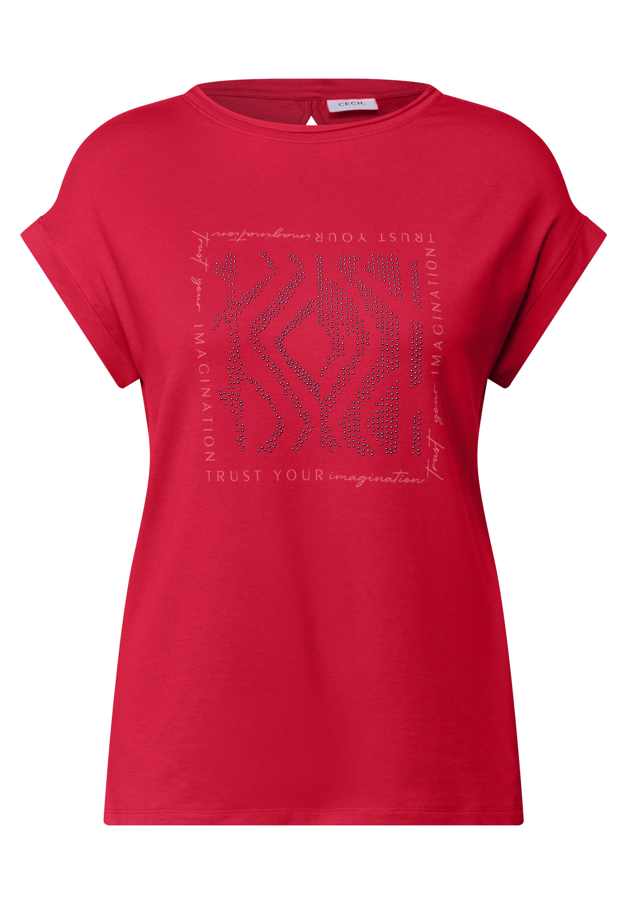 Cecil T-shirt met glitterprint