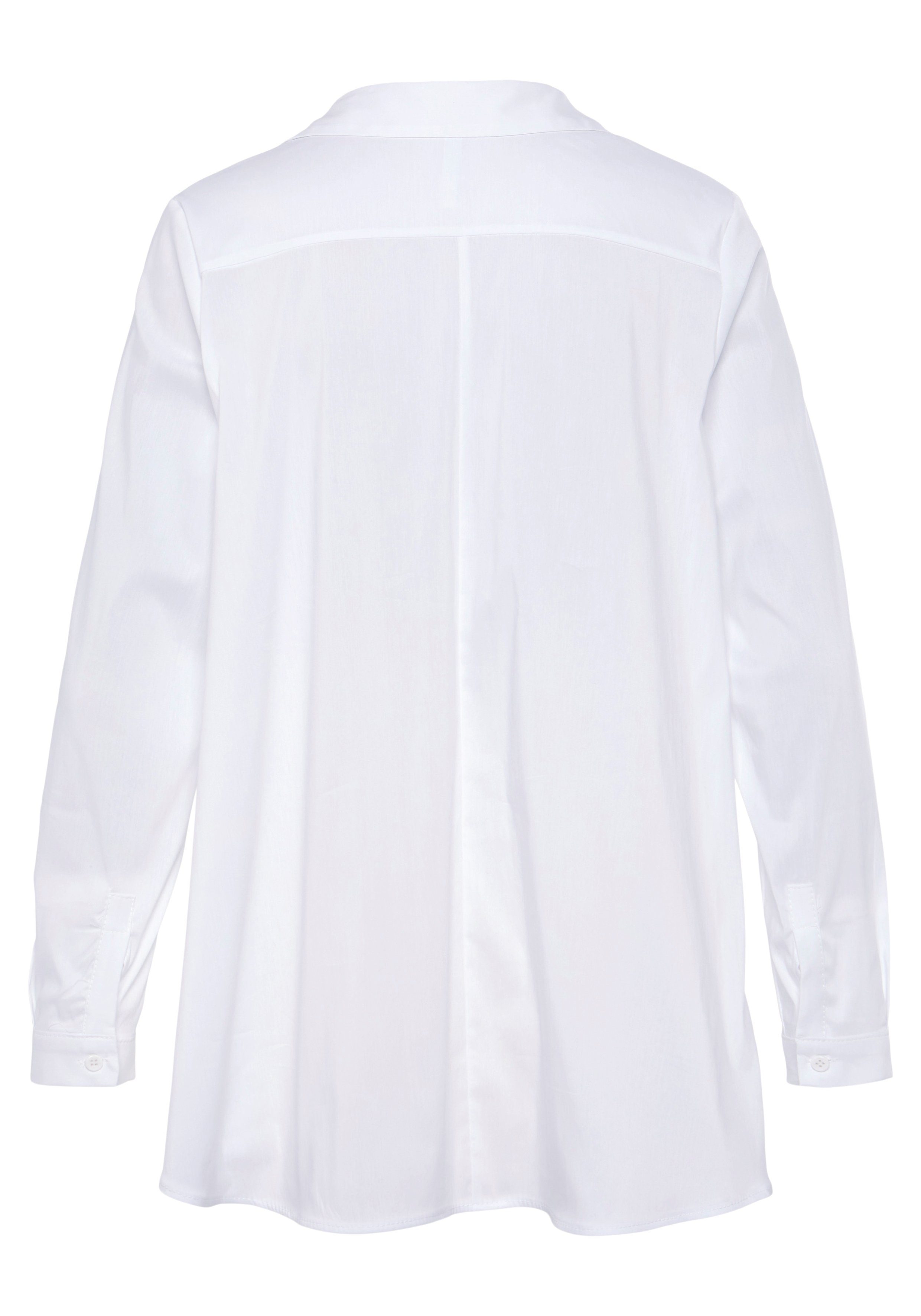 IMPERIAL Klassieke blouse IMP-C ED4BBE klokkend model met boogzoom
