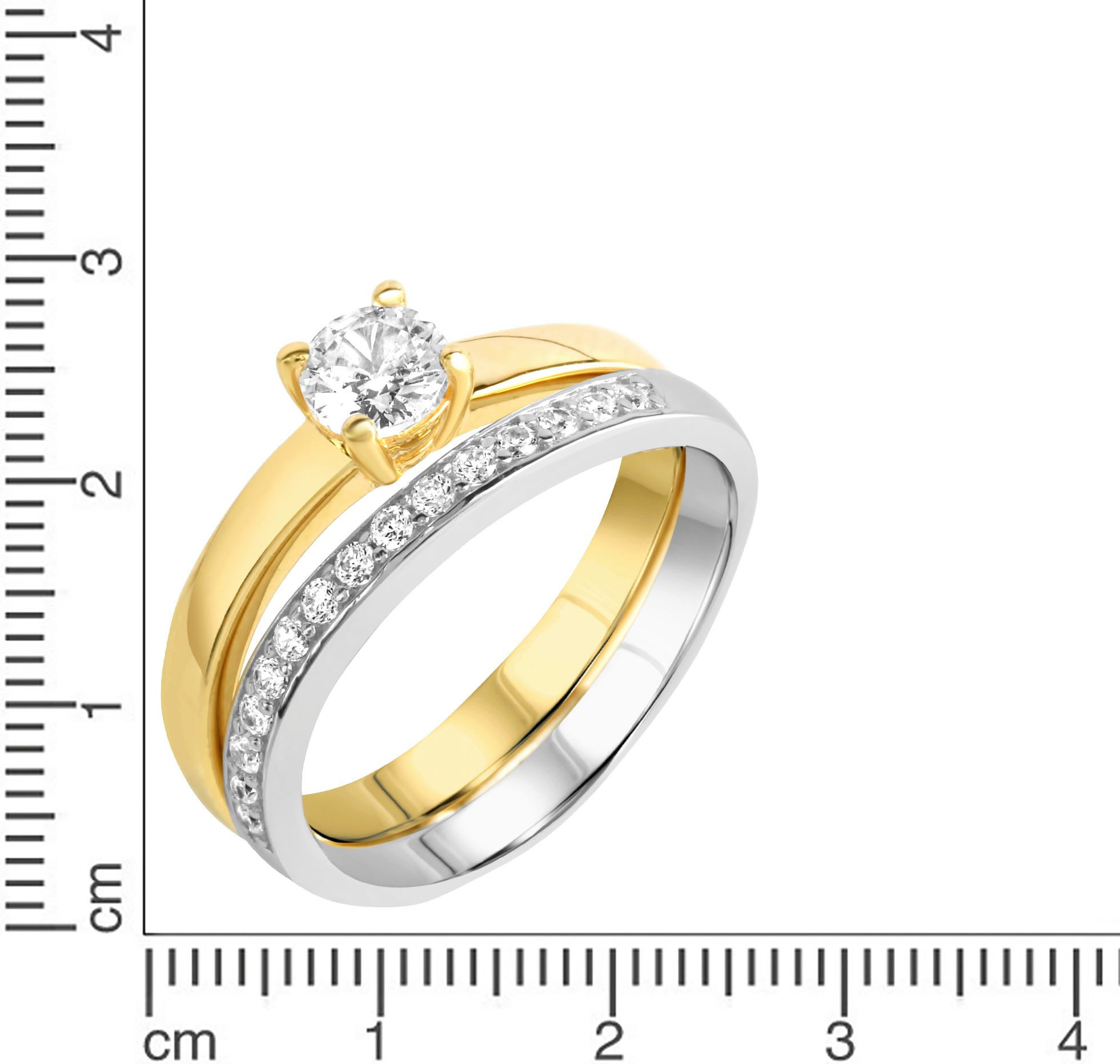 Firetti Ringenset Multipack sieraden cadeau zilver 925 vinger ringen (set, 2-delig)