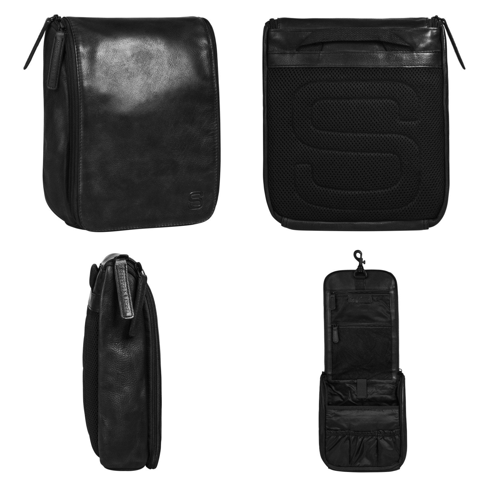 Spikes & Sparrow Toilettas echt leder