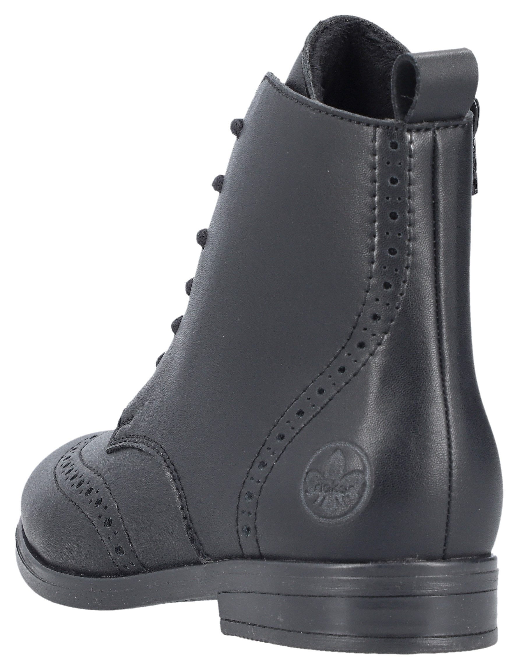 Rieker Veterlaarsjes , veterschoenen, blokhak, met aanhaallus