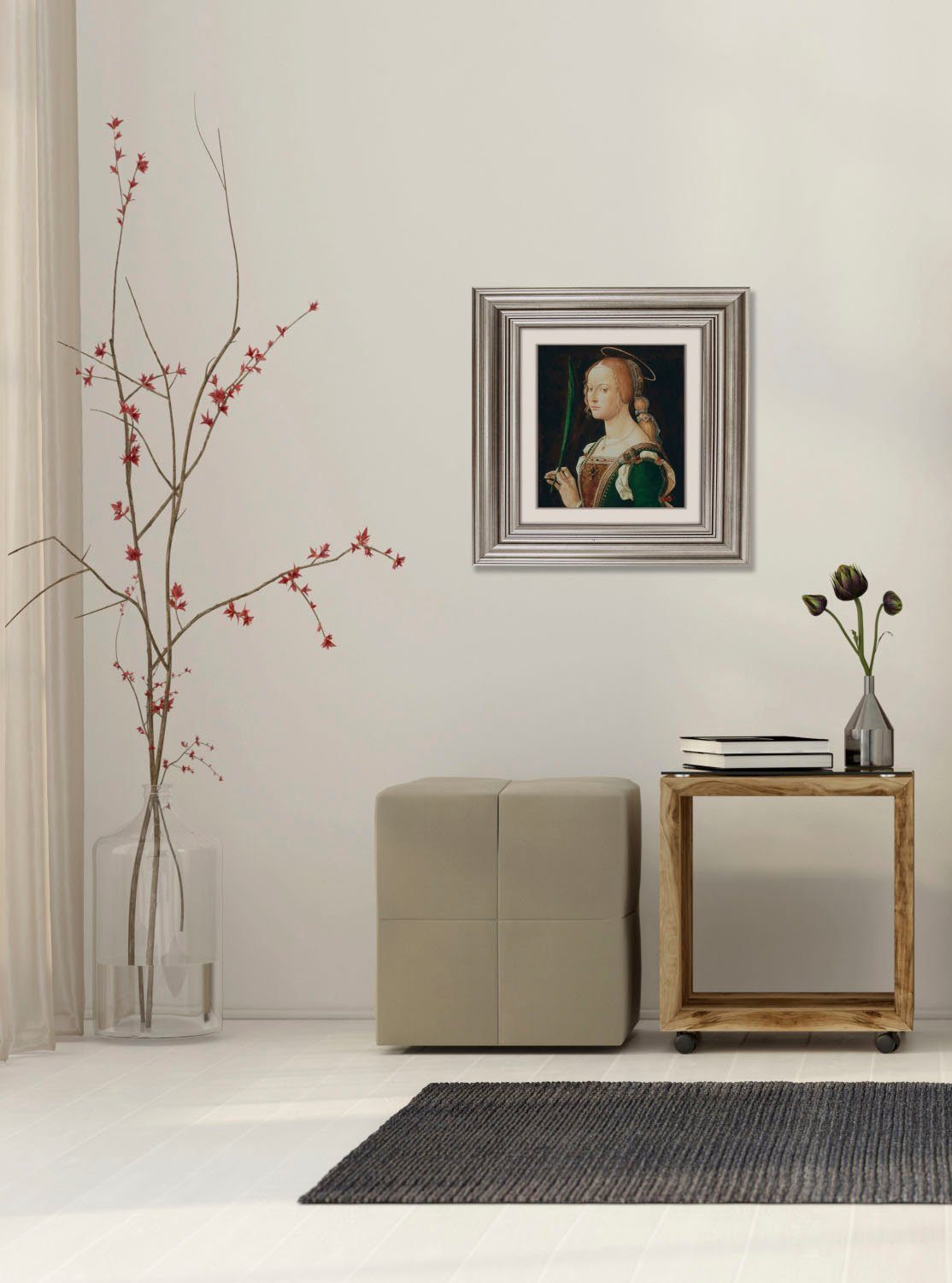 queence Artprint op acrylglas Vrouw Fine Art-print in galeriekwaliteit