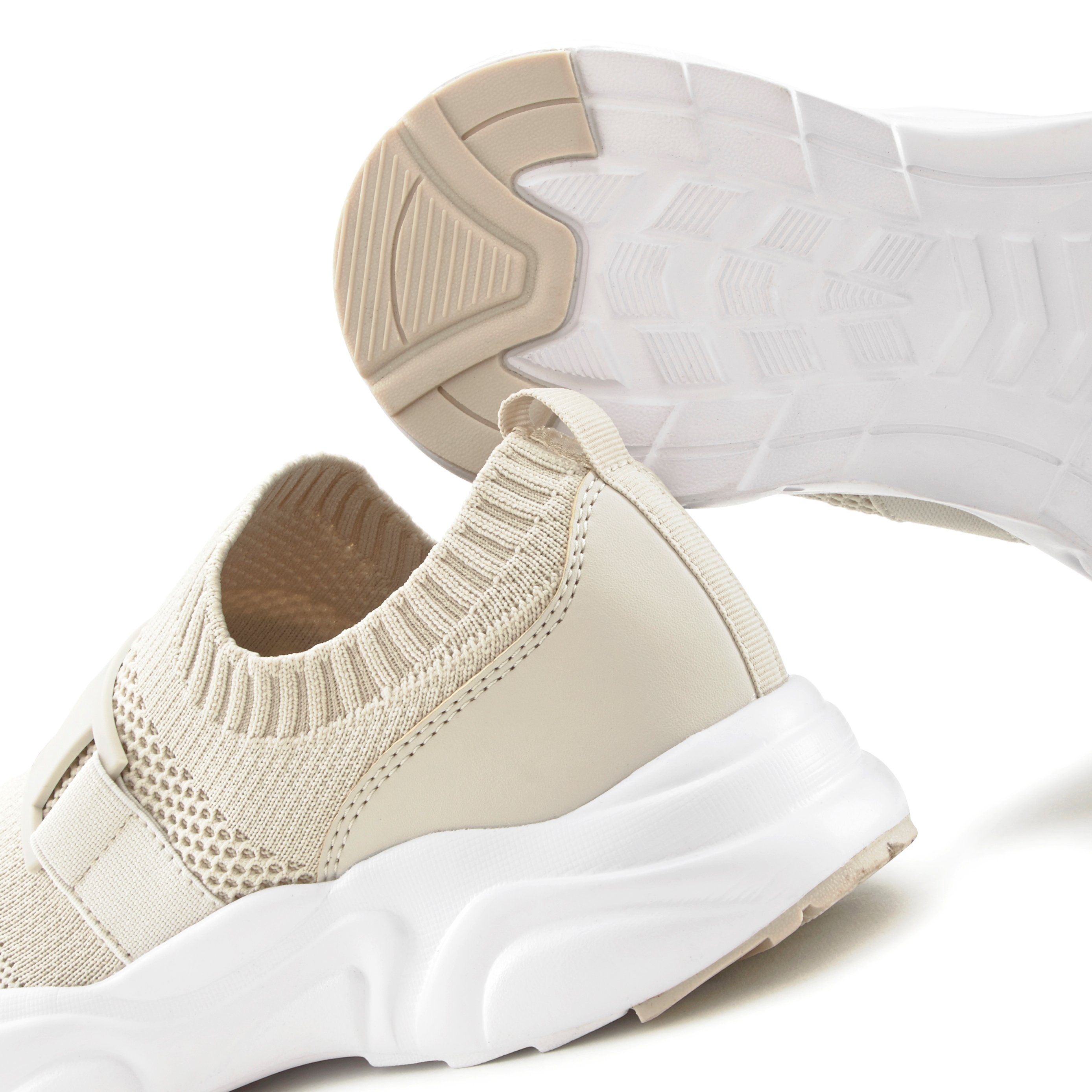 active by Lascana Sneakers Lage schoen, vrijetijdsschoen, slipper, chunky zool VEGAN