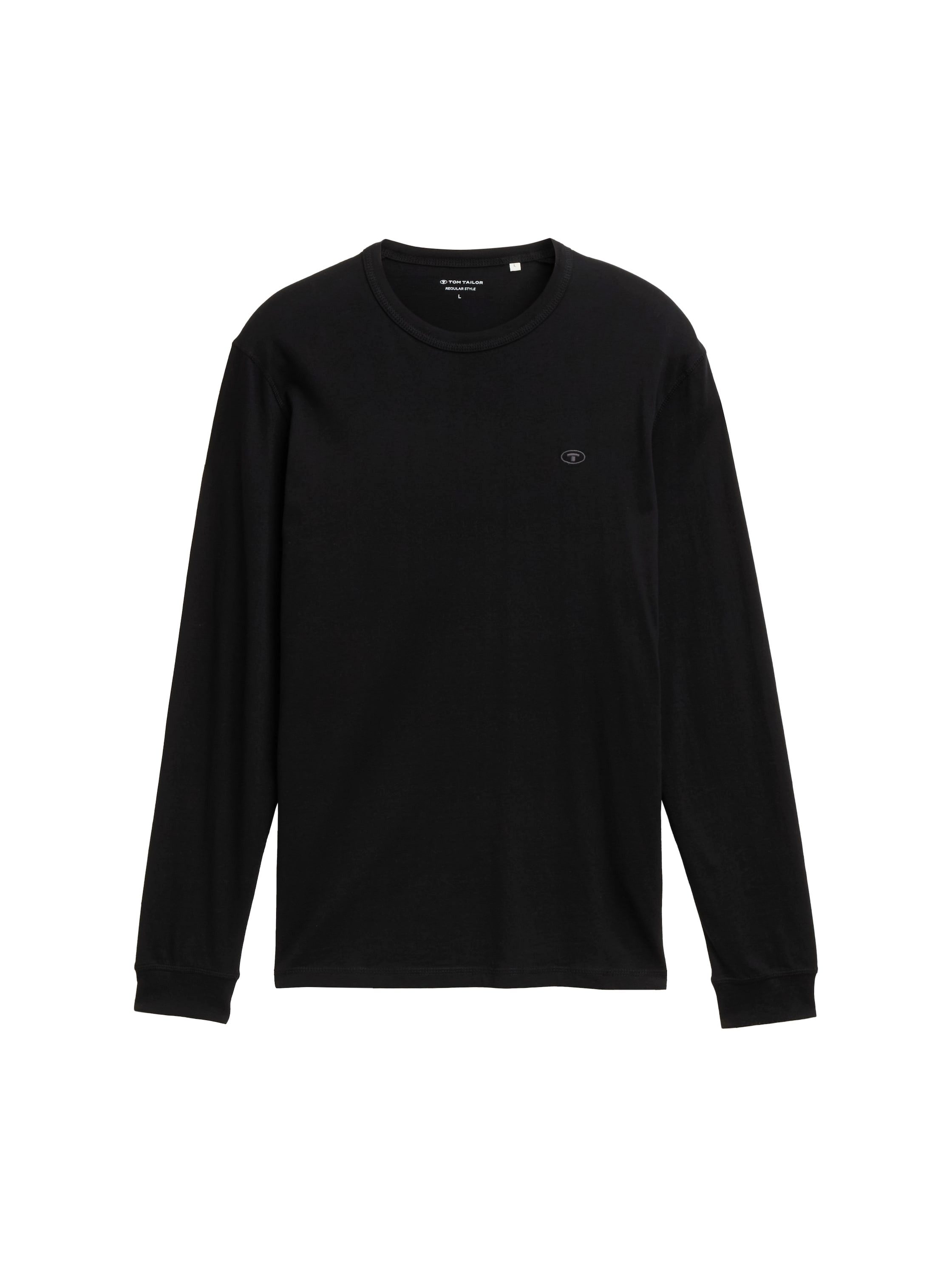 Tom Tailor Shirt met lange mouwen met geborduurd logo