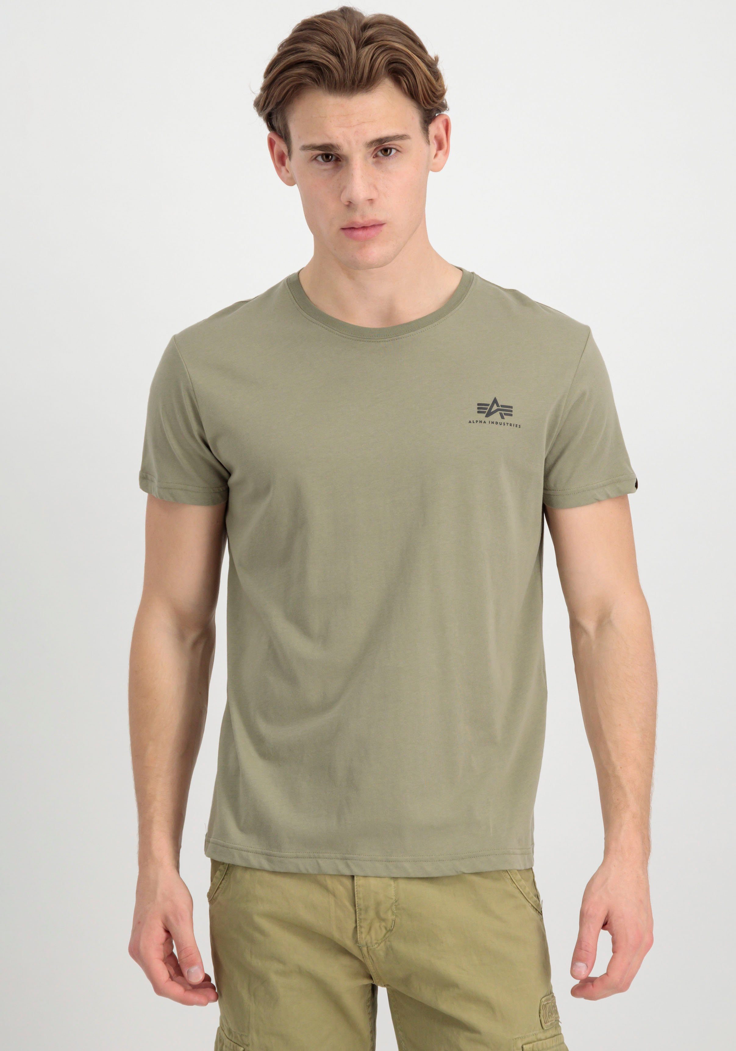 Alpha Industries Shirt met ronde hals Backprint T