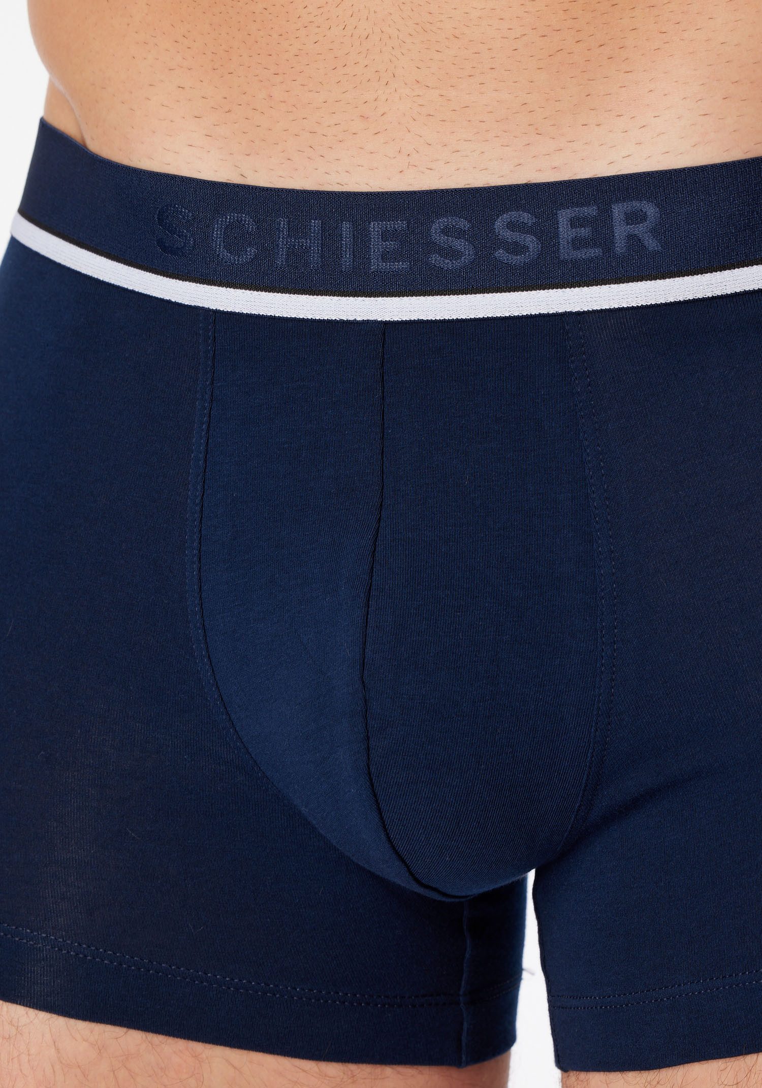 Schiesser Boxershort 95/5 met sportieve logo-webband (3 stuks)