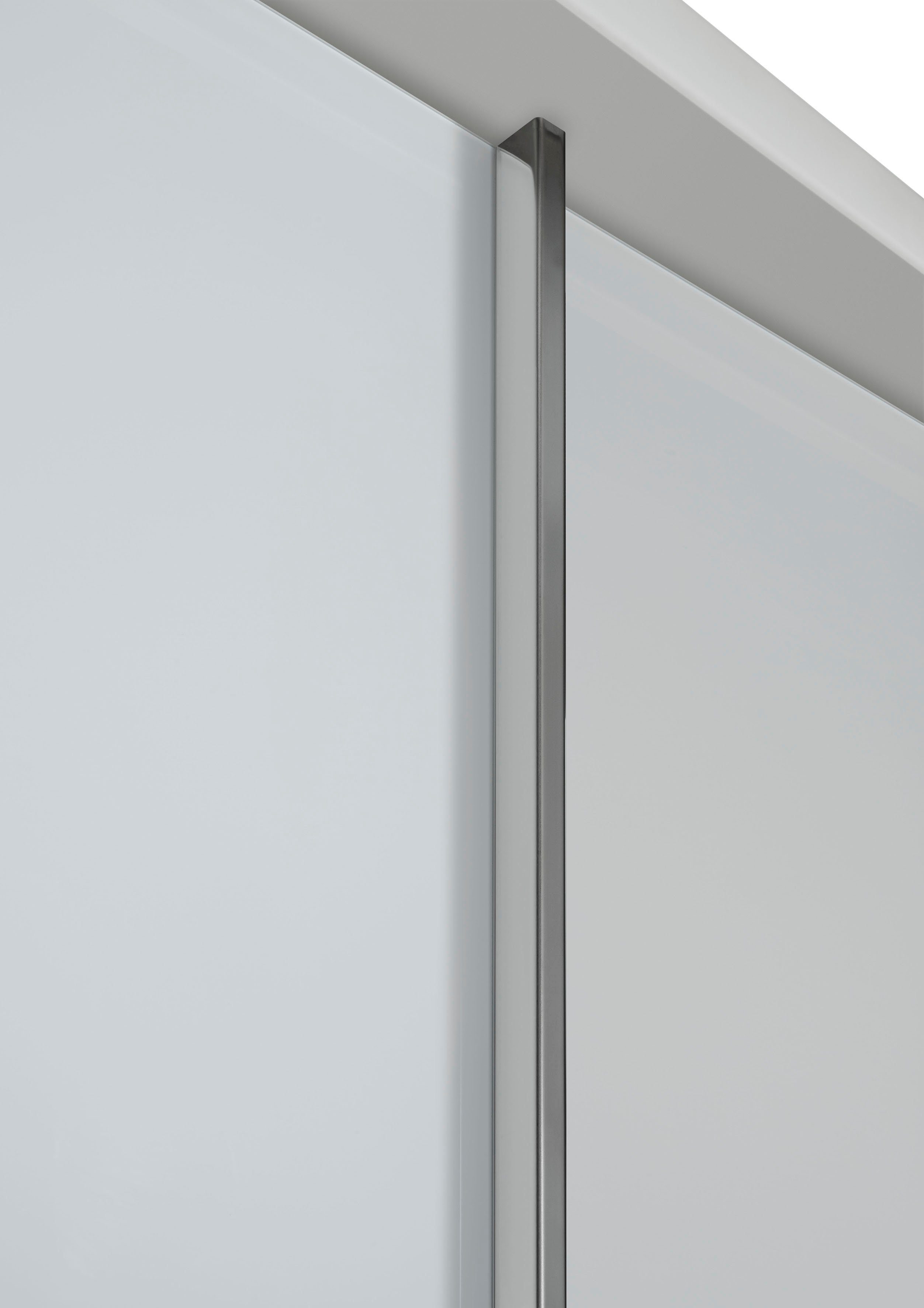 WIEMANN Zweefdeurkast Monaco, Kledingkast, Kast, Linnenkast, met schuifdeuren hoogwaardige glazen en spiegelvoorkant, variabele binnenindeling