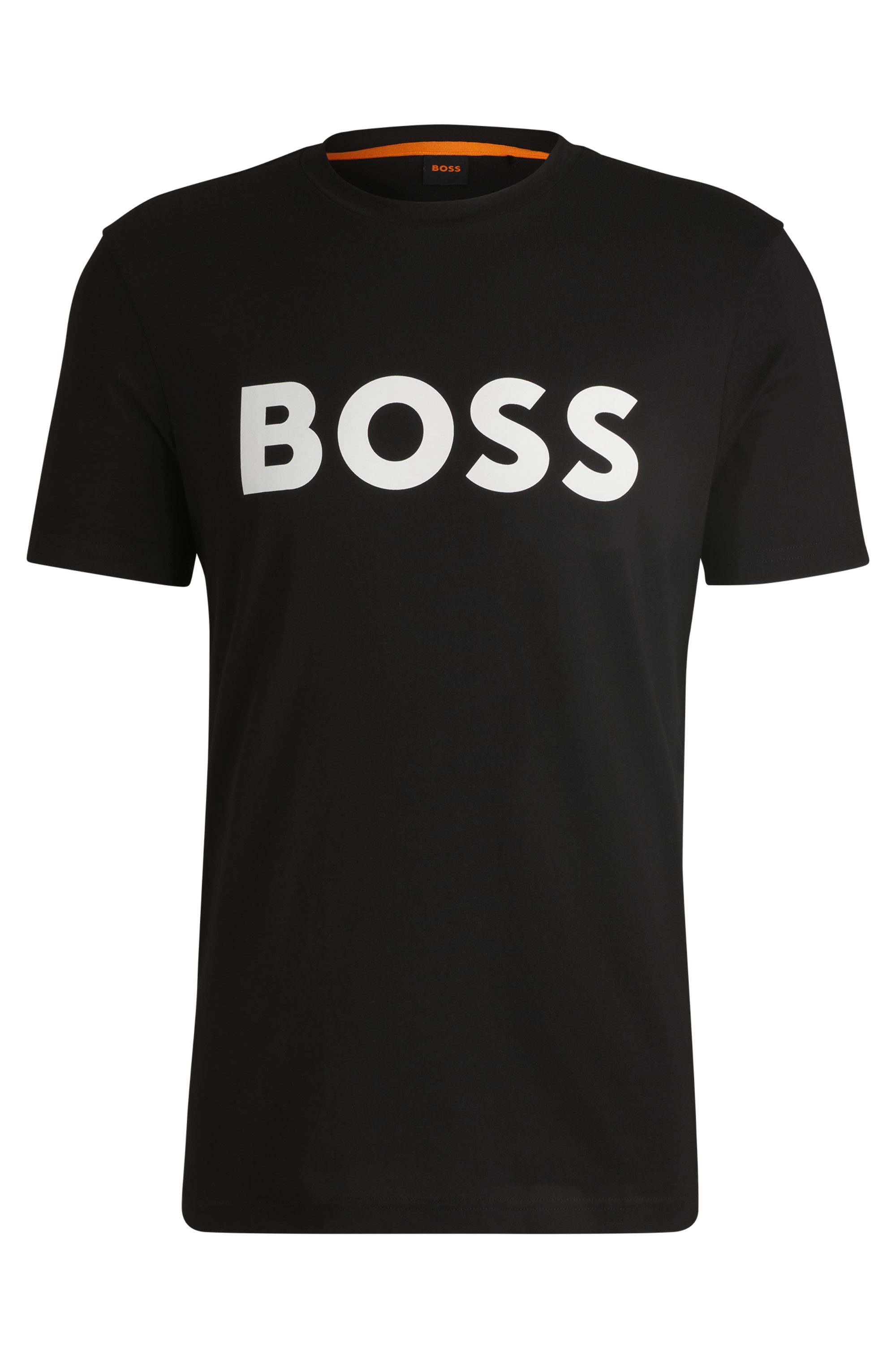 Boss Orange T-shirt Thinking met logoprint (1-delig)