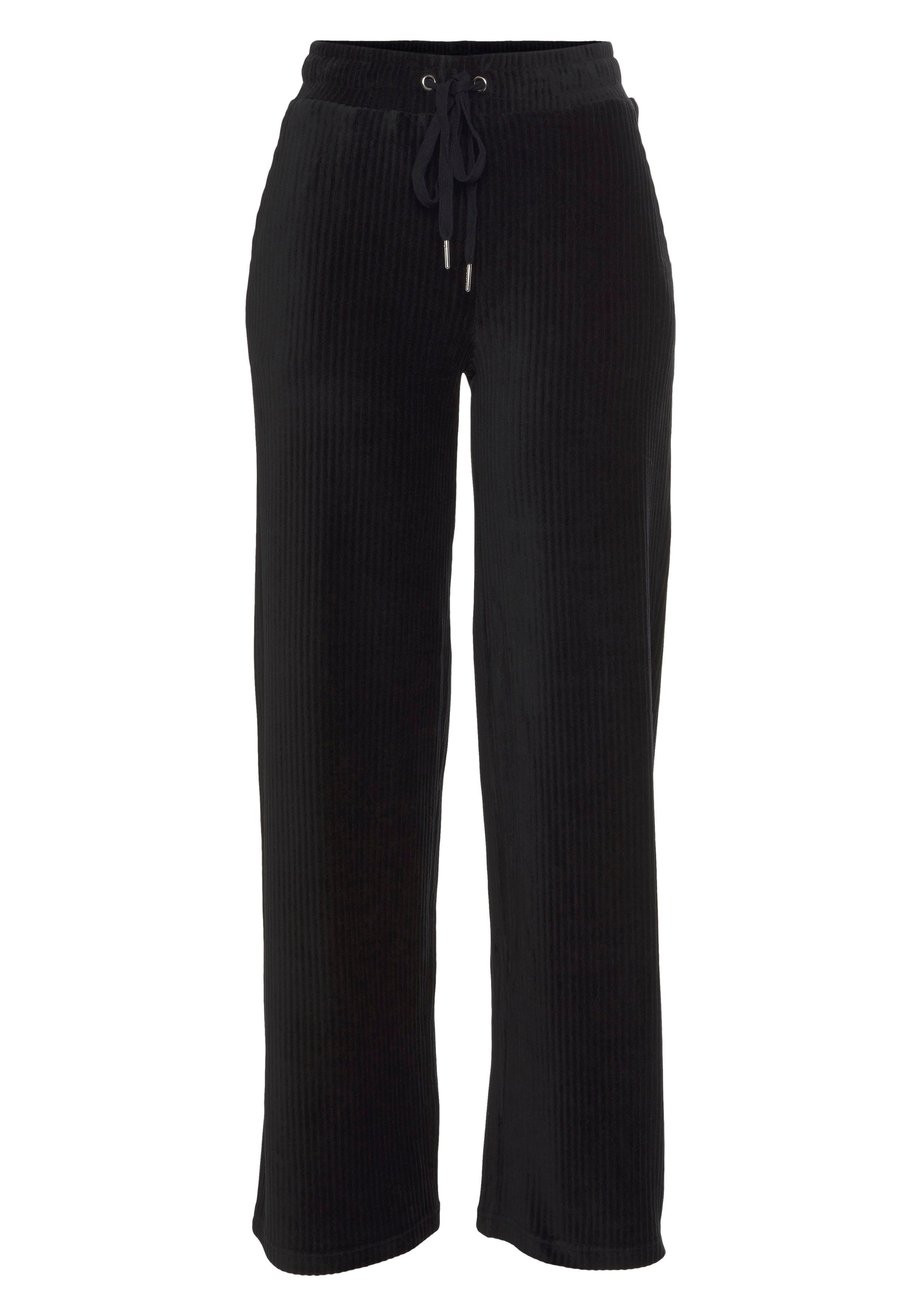 Vivance Homewearbroek -Loungebroek met brede elastische cord structuur, loungewear