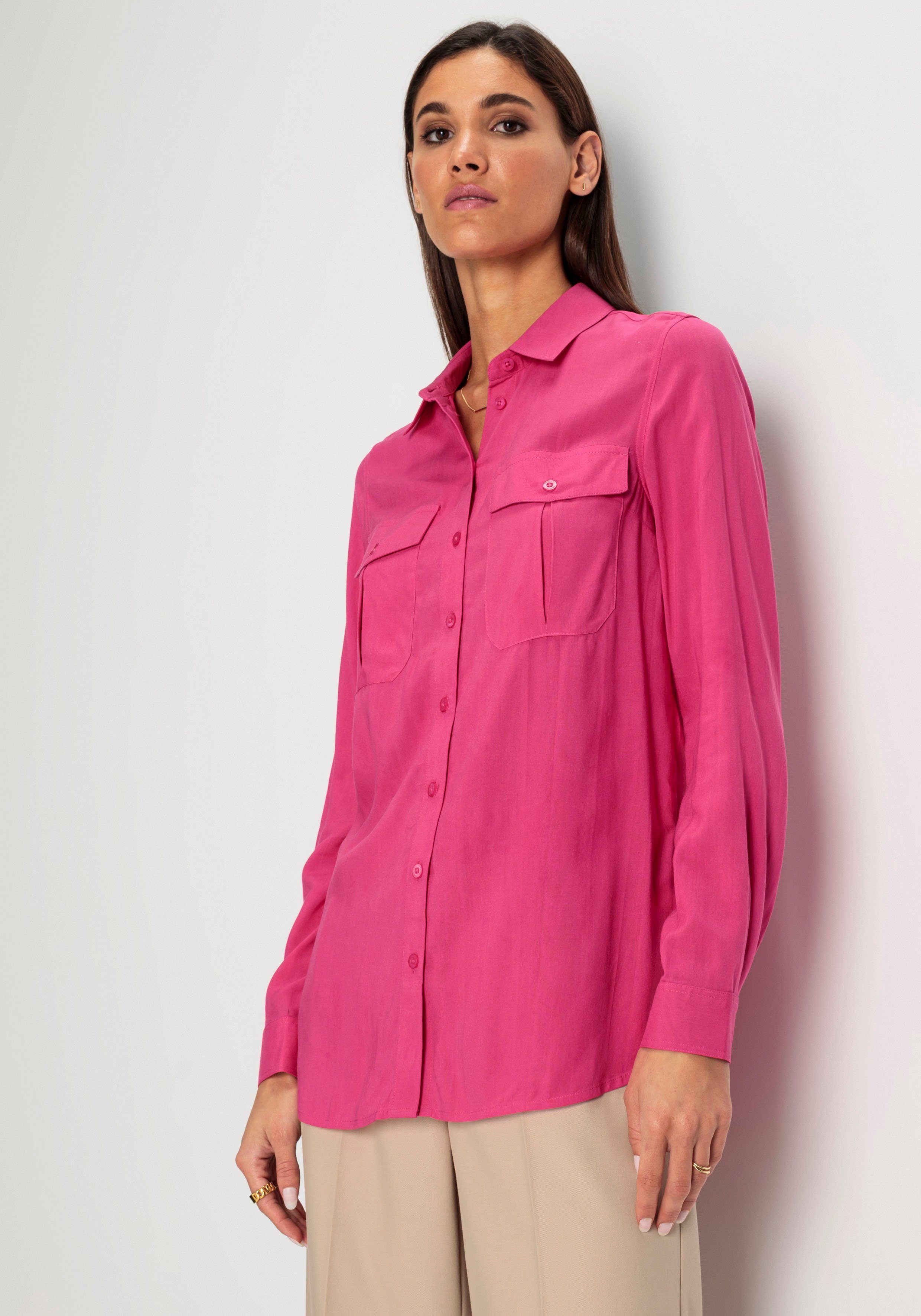HECHTER PARIS Overhemdblouse met borstzakken