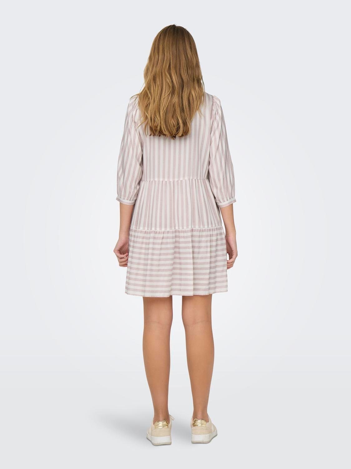 Only Tuniekjurk ONLKAYA 3/4 PUFF SHORT DRESS WVN NOOS