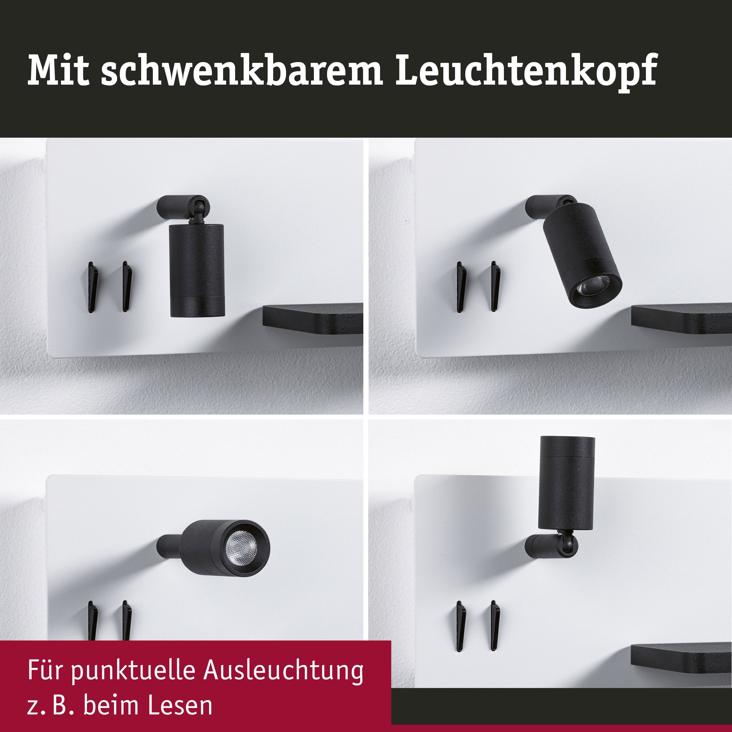 Paulmann Led-wandlamp Serra 2700K 650lm / 200lm 230V 5,5 / 1x2,6W (1 stuk)