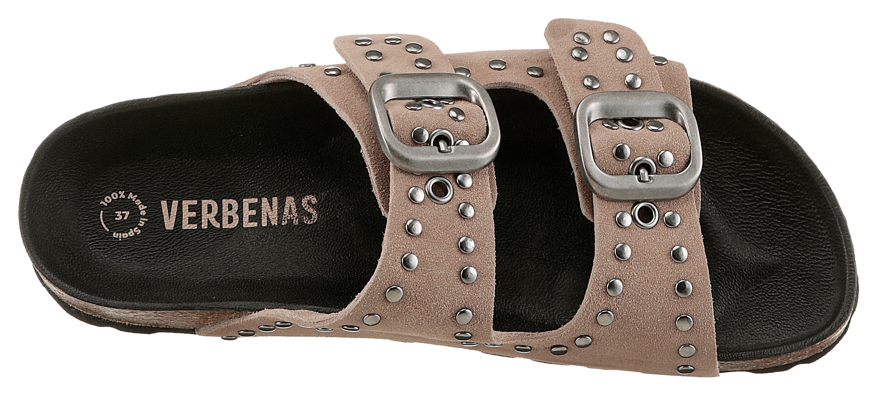 VERBENAS Slippers Randell Serraje Tachas Zomerschoen, slippers, huisschoen met twee verstelbare gespen