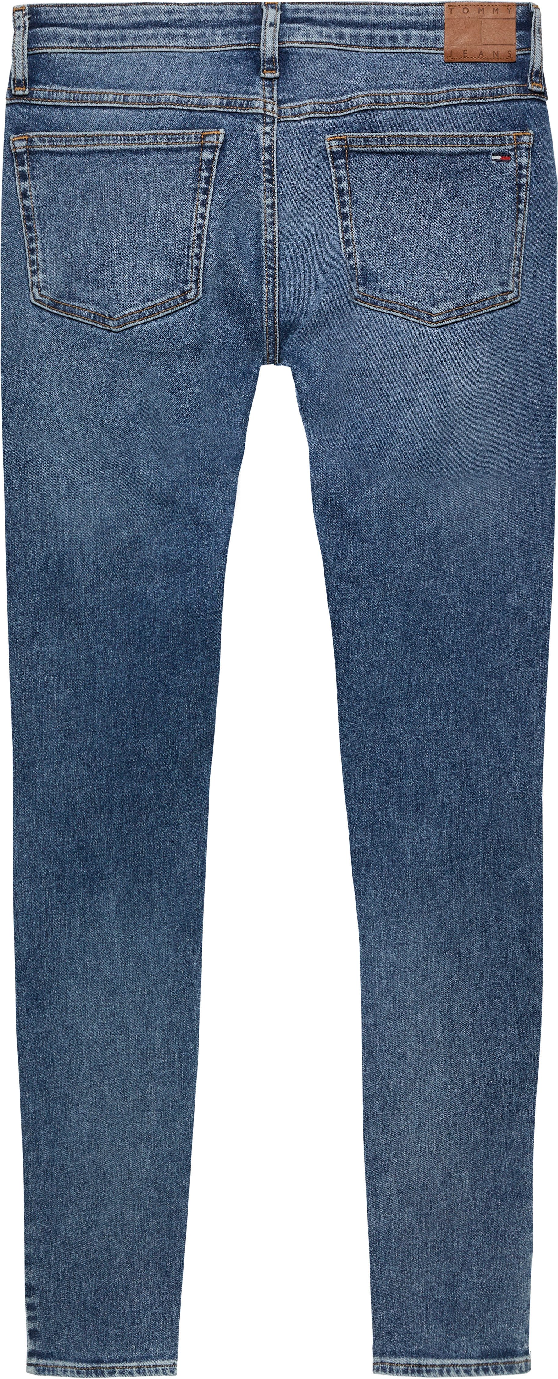 TOMMY JEANS Skinny fit jeans Sophie Low Waist Skinny met logo-badge, in enkel-lengte