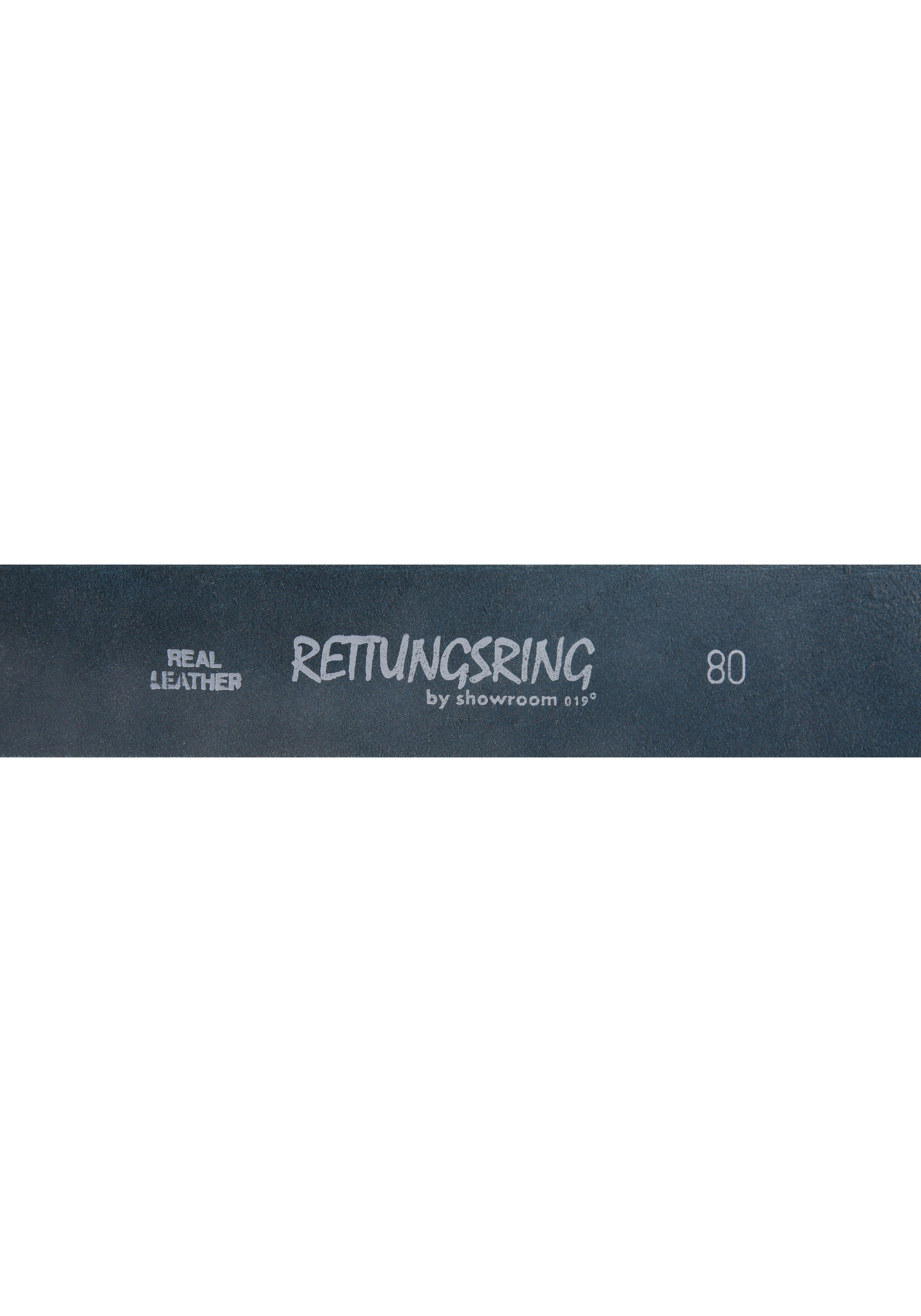 RETTUNGSRING by showroom 019° Leren riem met verwisselbare sluiting "mandala zilverkleur"