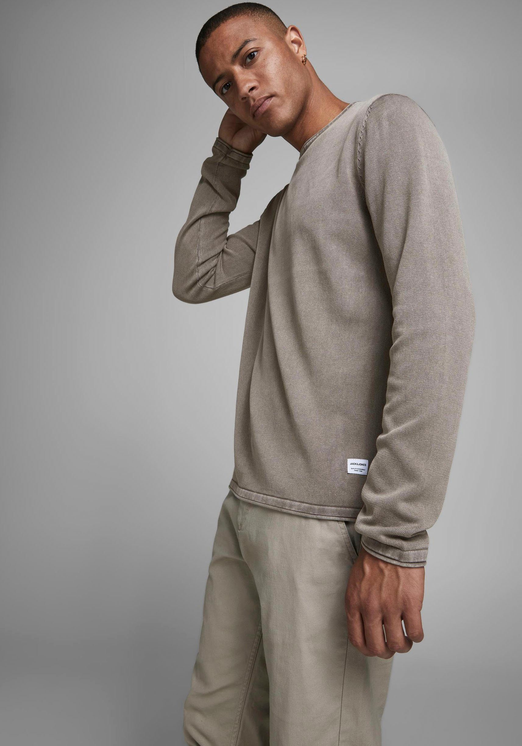 Jack & Jones Trui met ronde hals Luipaard
