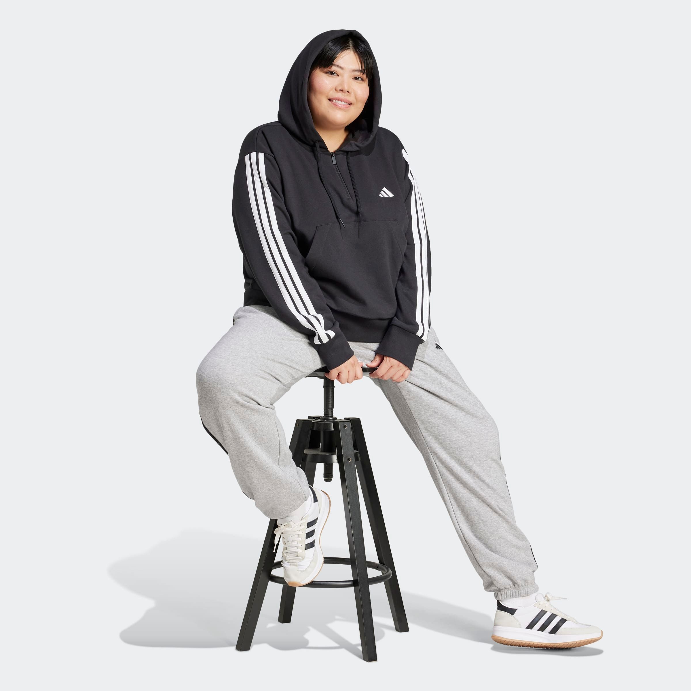 adidas Sportswear Hoodie W 3S FT QZHD IN