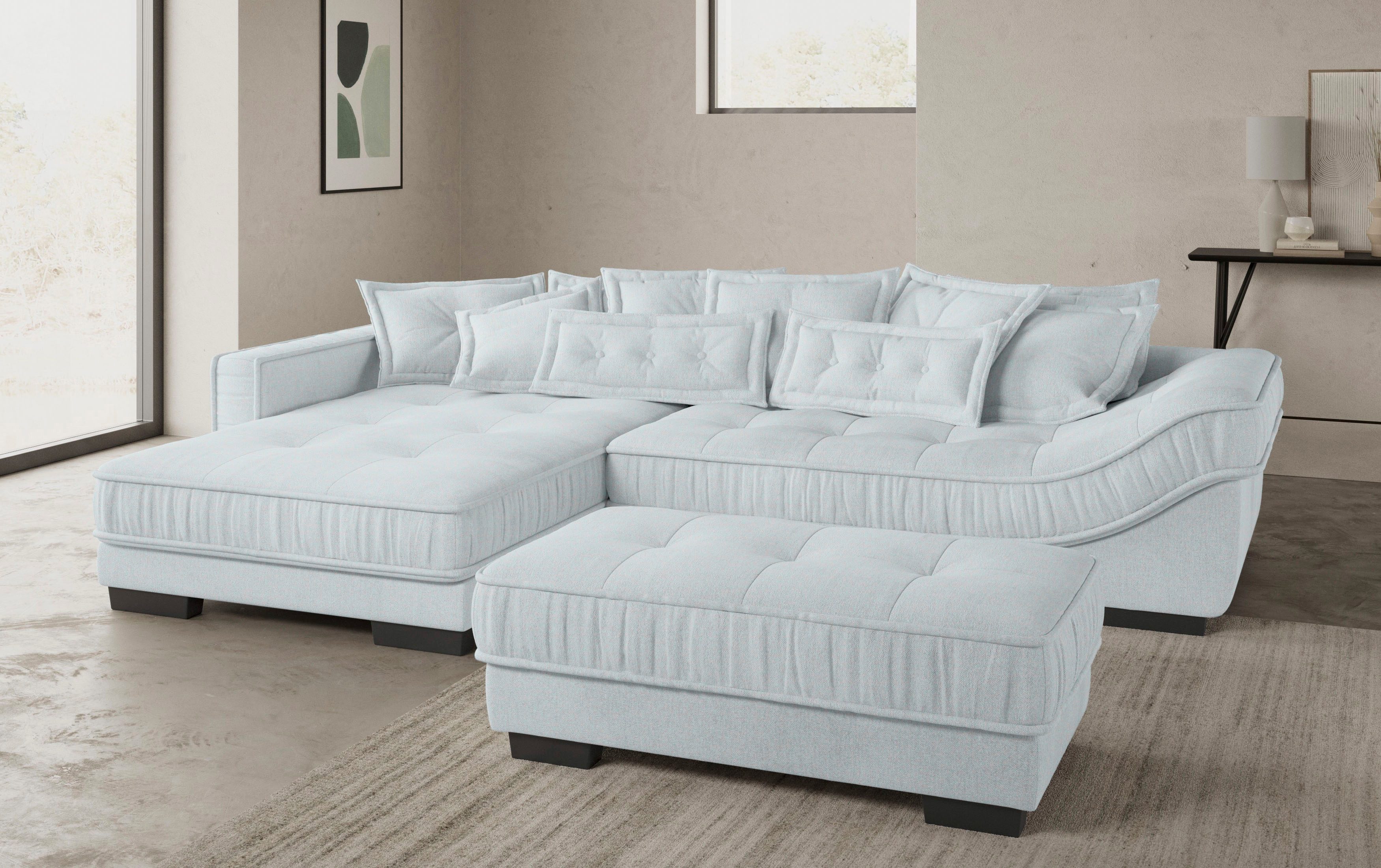 Mr. Couch Hoekbank Diwan II DuraFlex L-vorm DuraFlex koudschuim bekleding, tot 140 kg, 4 bekledingskwaliteiten