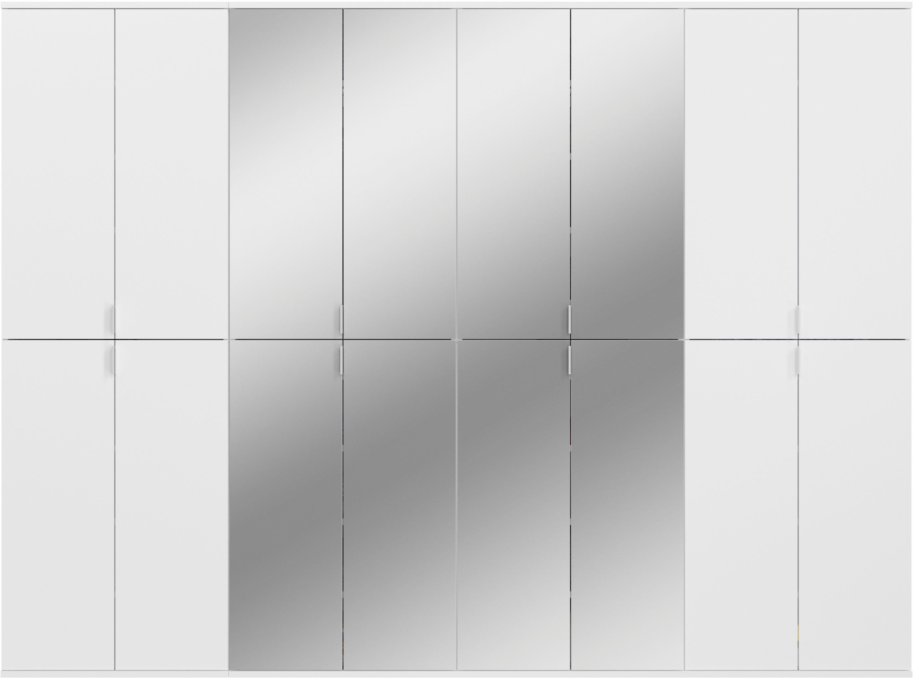 INOSIGN Halmeubelset Trondheim, Breedte 244 cm, bestaande uit 4 Kasten, 16 Deuren, 36 Vakken (set, 4-delig)