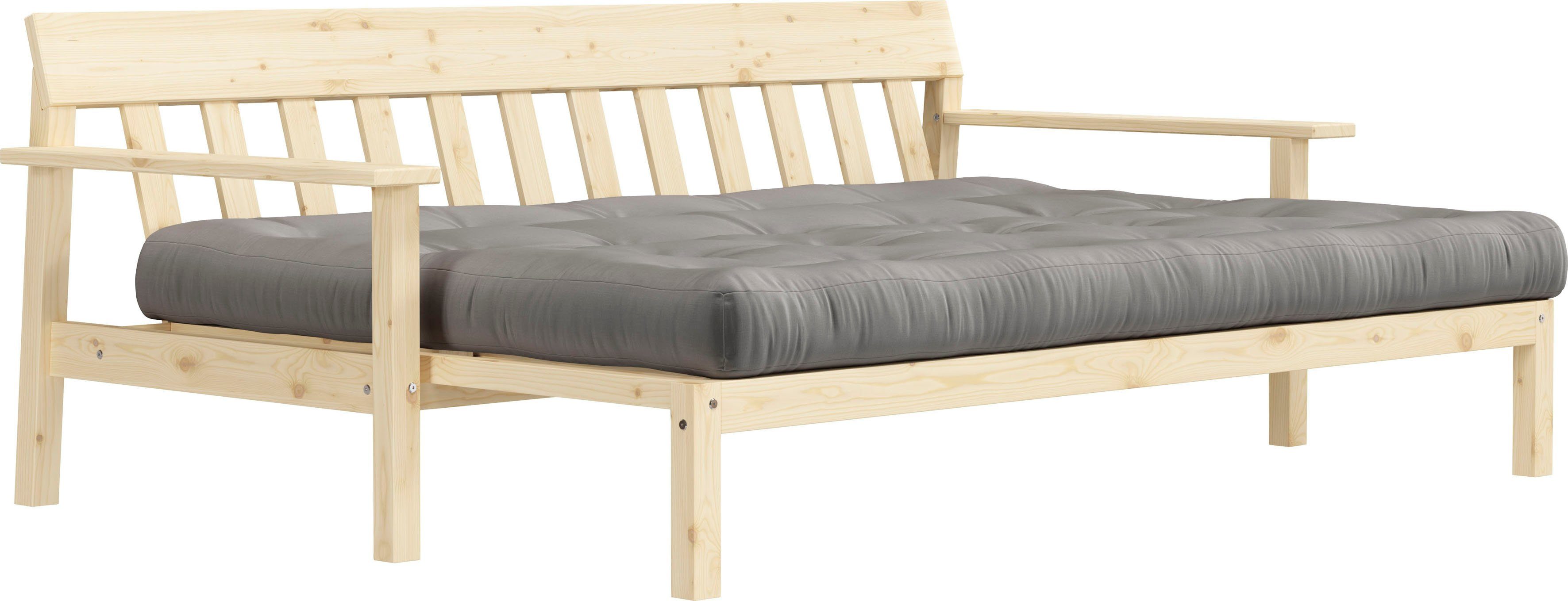 Karup Slaapbank Unwind Met houtstructuur, incl. futonmatras, ligoppervlak 130x190 cm