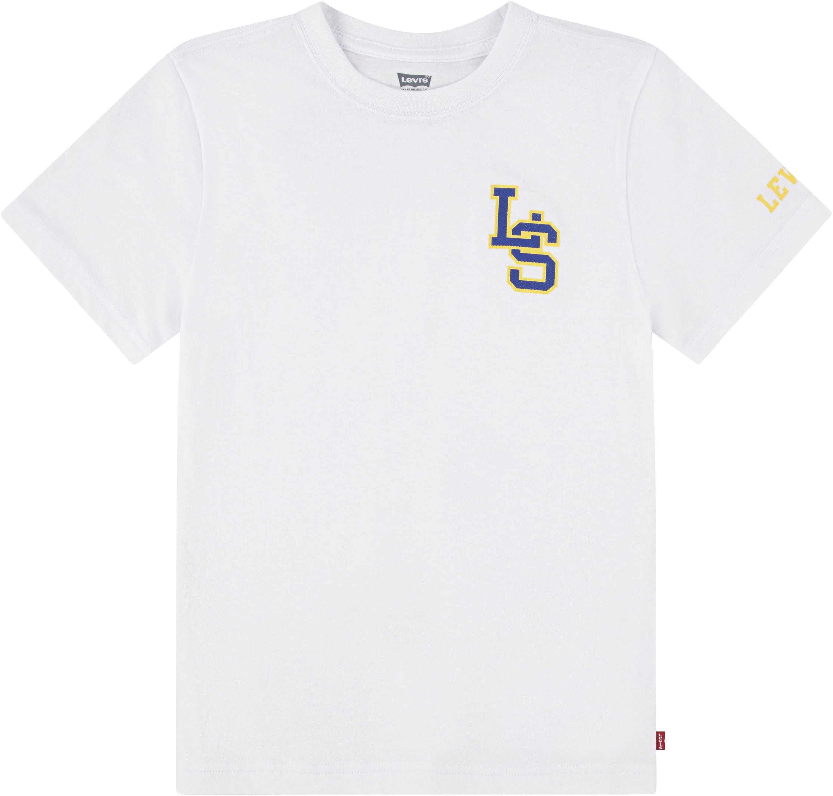 Levi's Kidswear T-shirt LVB "LS" MONOGRAM TEE met merkdruk voor jongens
