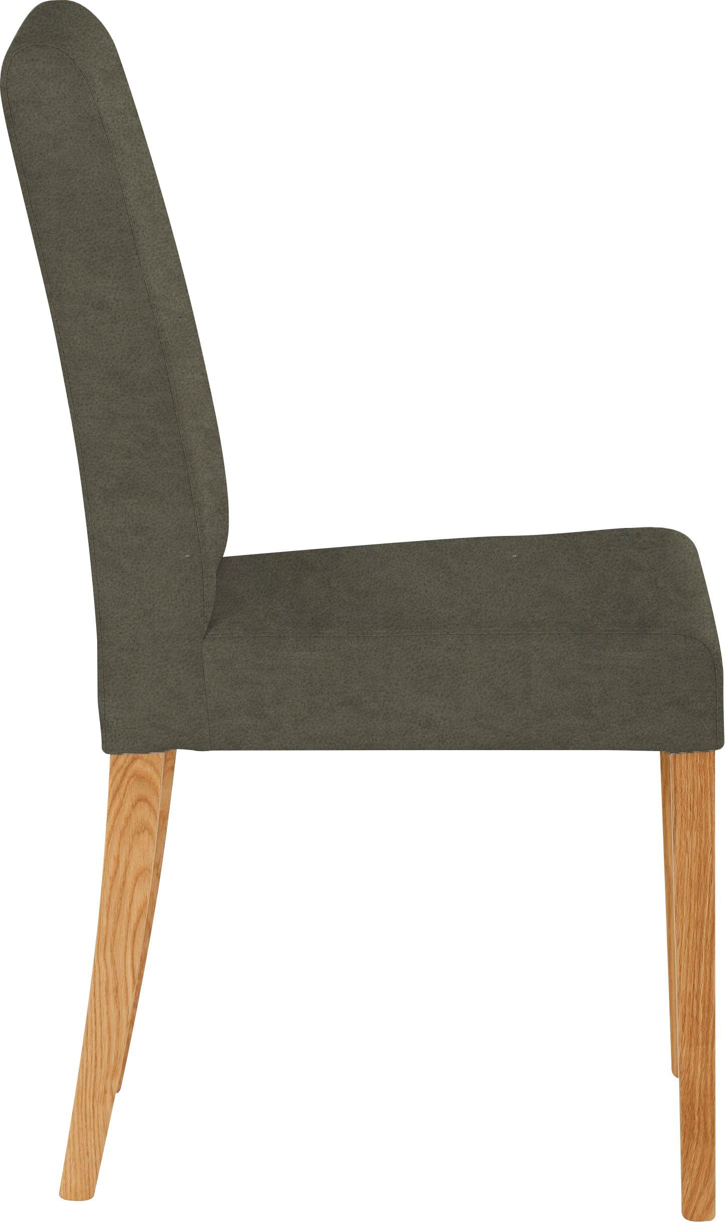 Home affaire Stoel met 4 poten Bologna Frame van massief hout (set)
