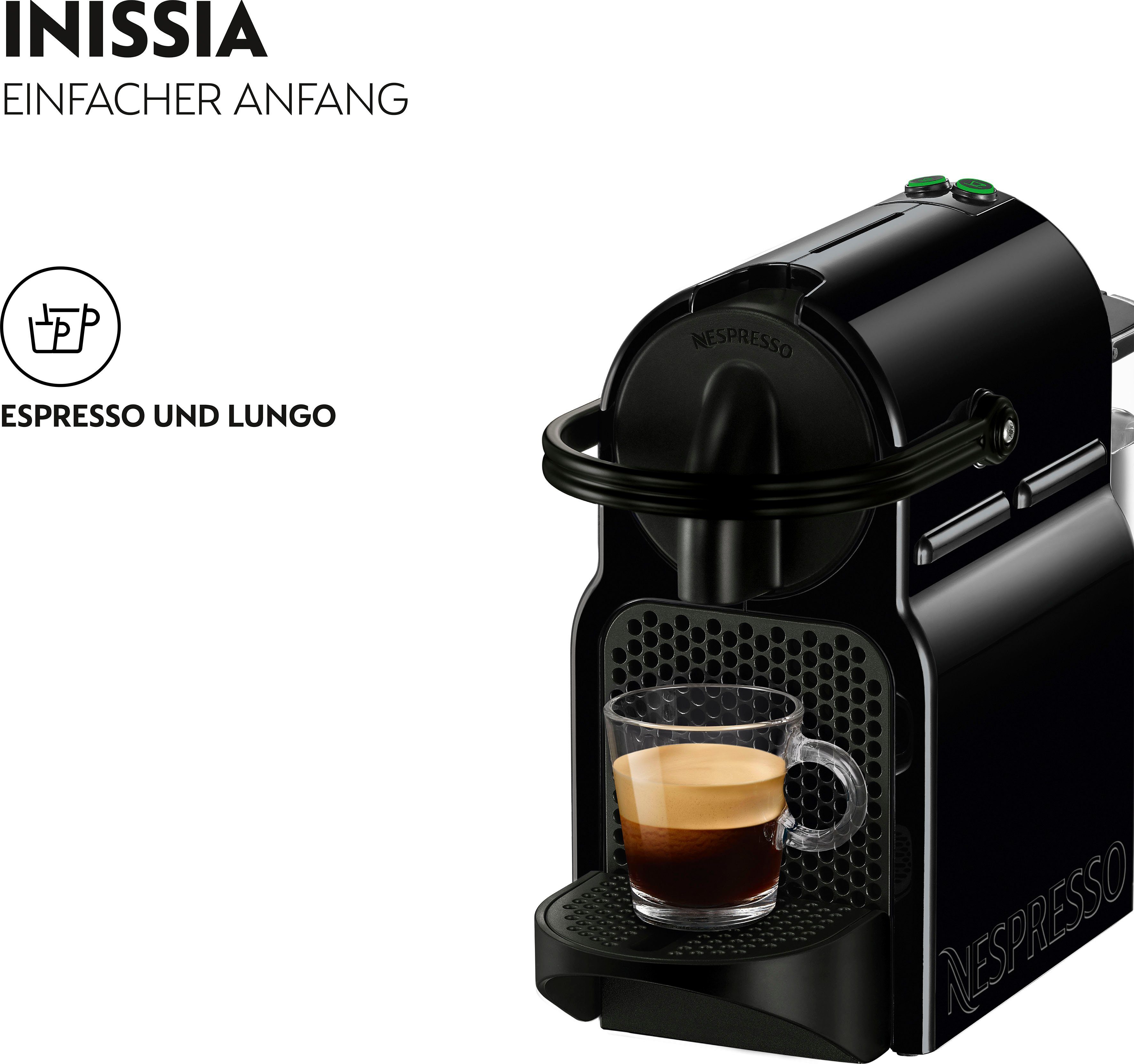 Nespresso Koffiecapsulemachine Inissia EN 80.B van DeLonghi, Black