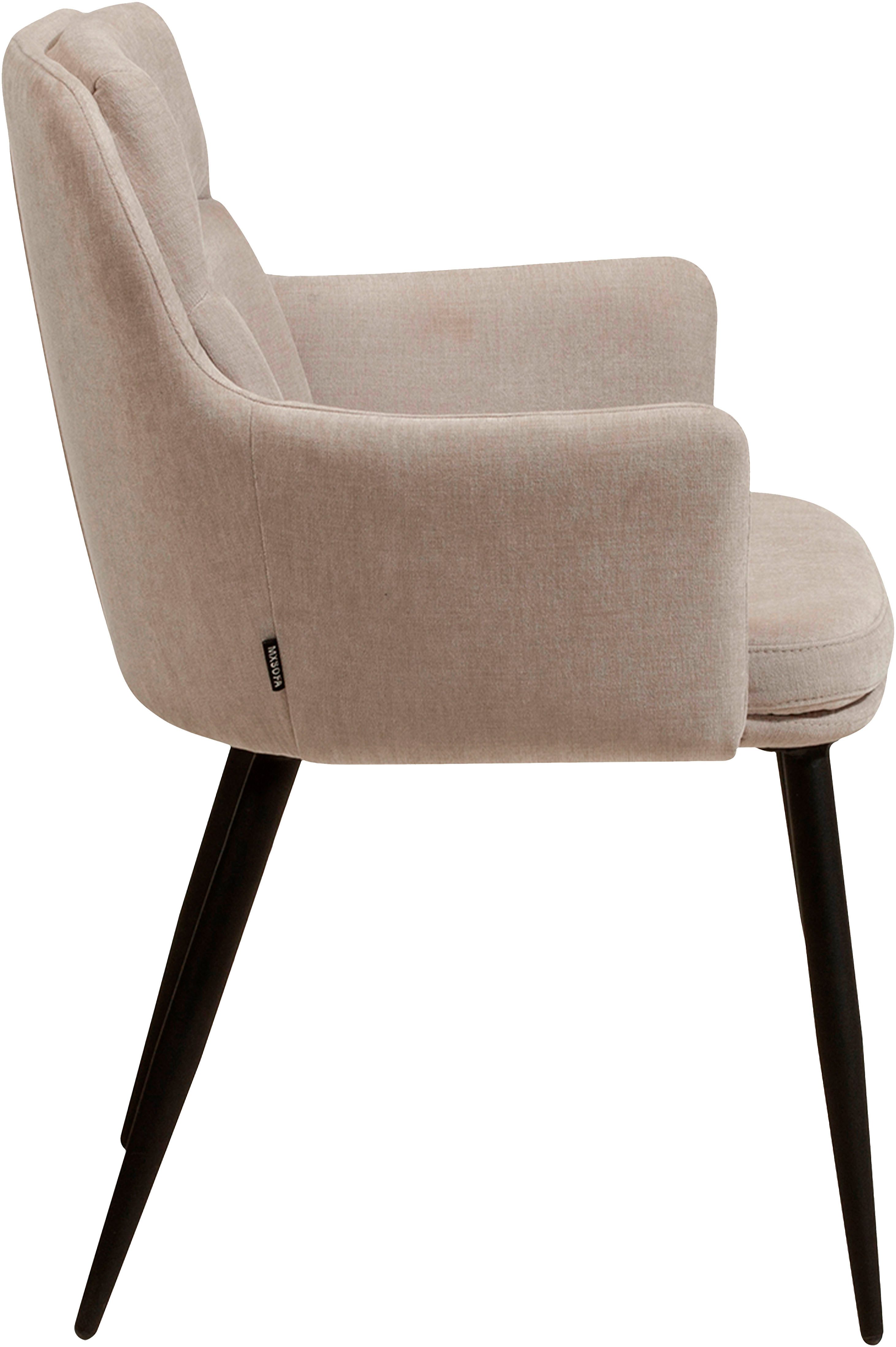 OMG Design Stoel met armleuningen DONNA Zitkuip, comfortabel gepolsterd, eetkamerstoel (set)