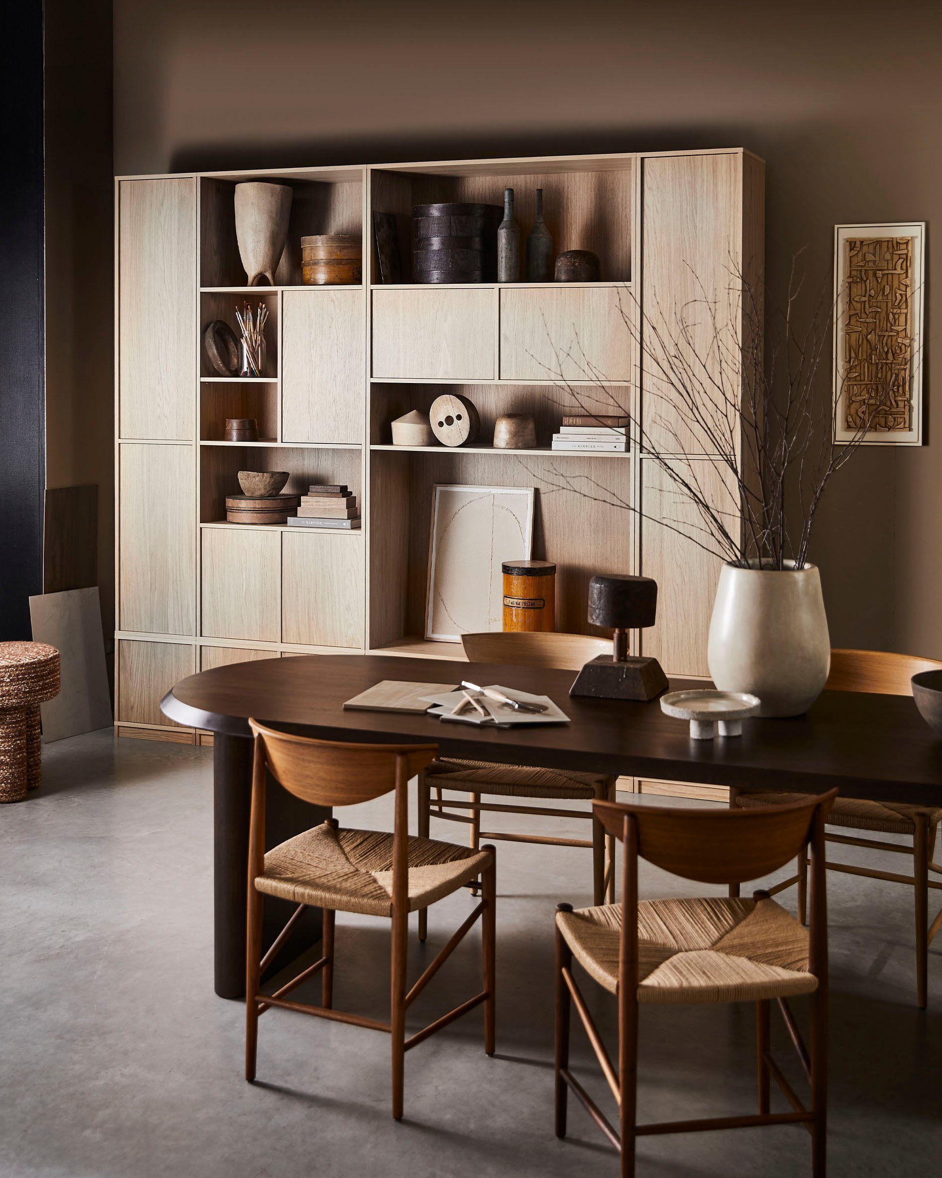 WOOOD Eettafel ELLIPS afgeronde rand, van mangohout, breedte 240 cm
