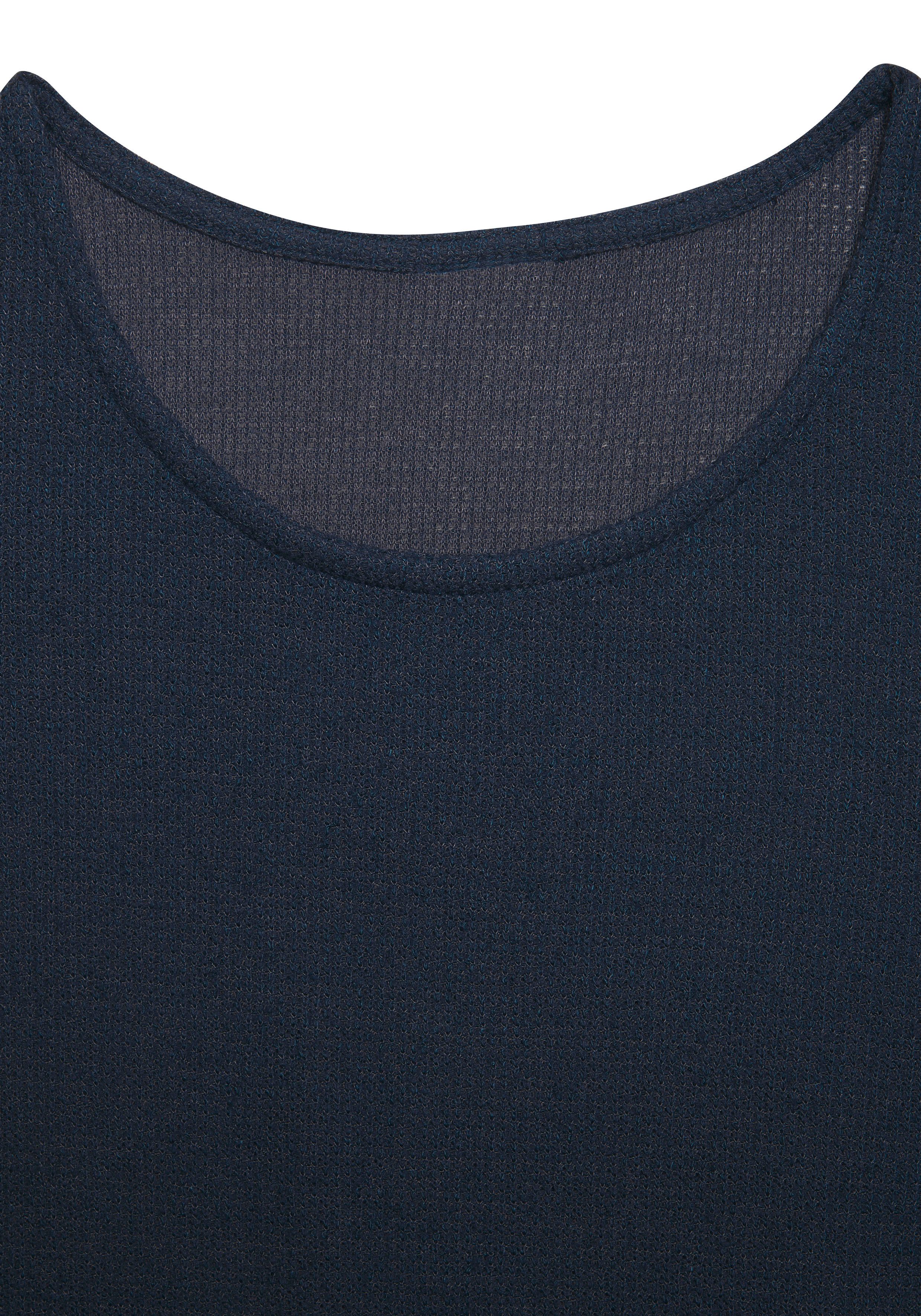 Vivance Shirt met lange mouwen Van pluizig breiwerk gemaakt van kreukvrij materiaal