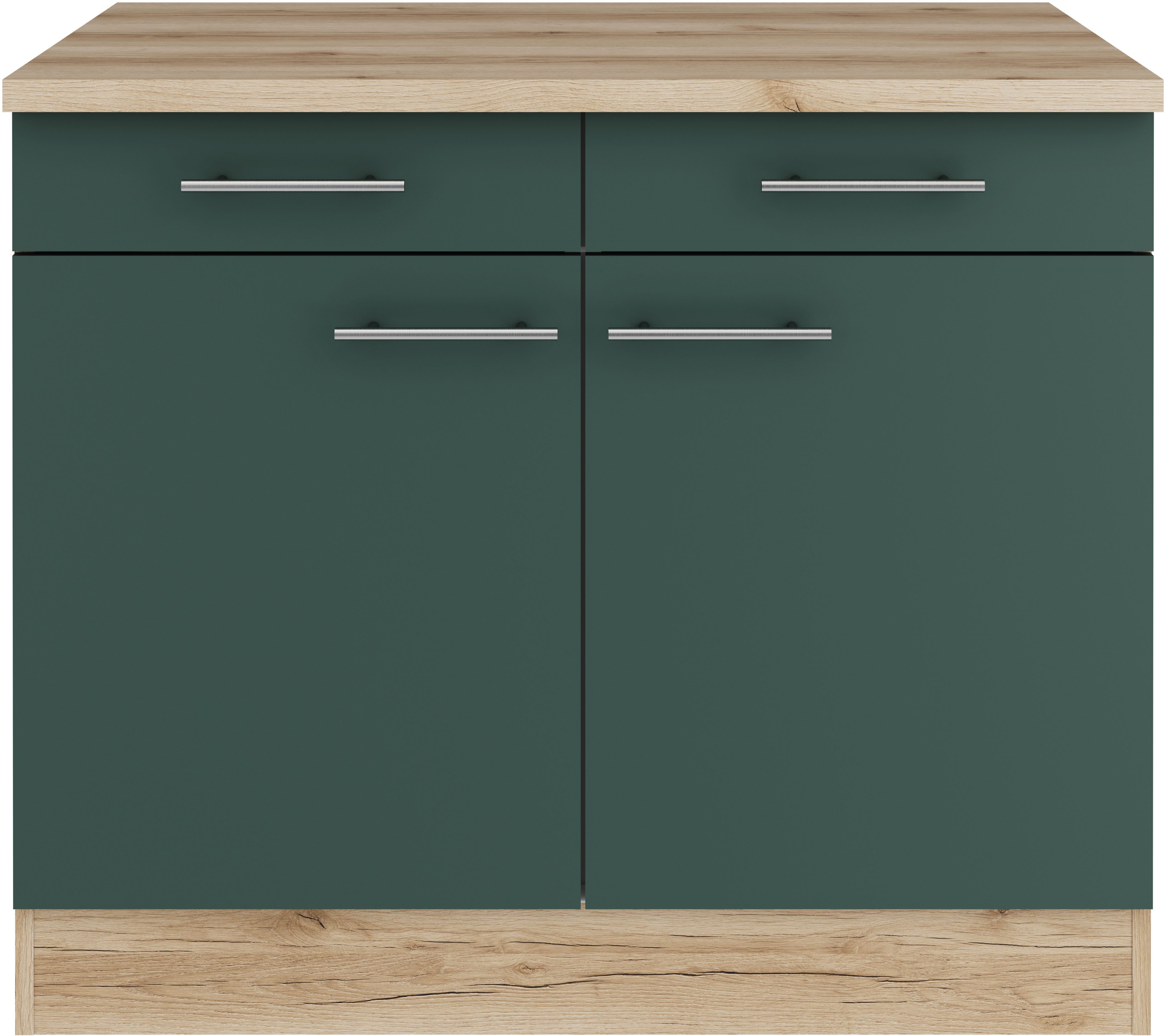 OPTIFIT Onderkast Bella Breedte 100 cm, met 2 deuren en 2 lades
