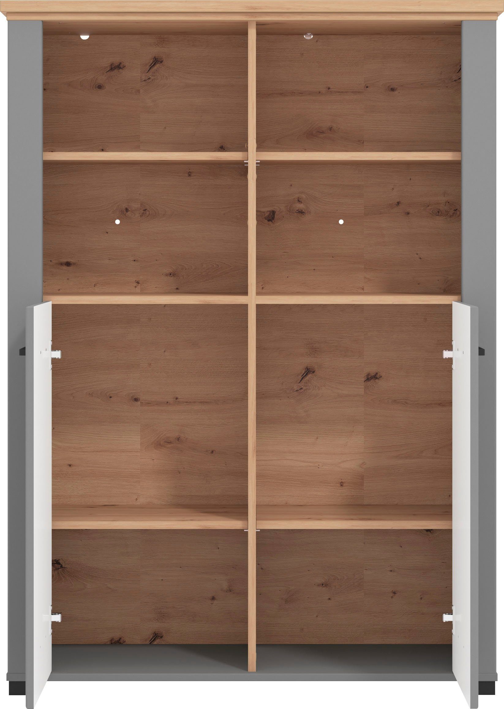 Home affaire Vitrinekast Valencia Breedte 103,5 cm, met 4 open vakken