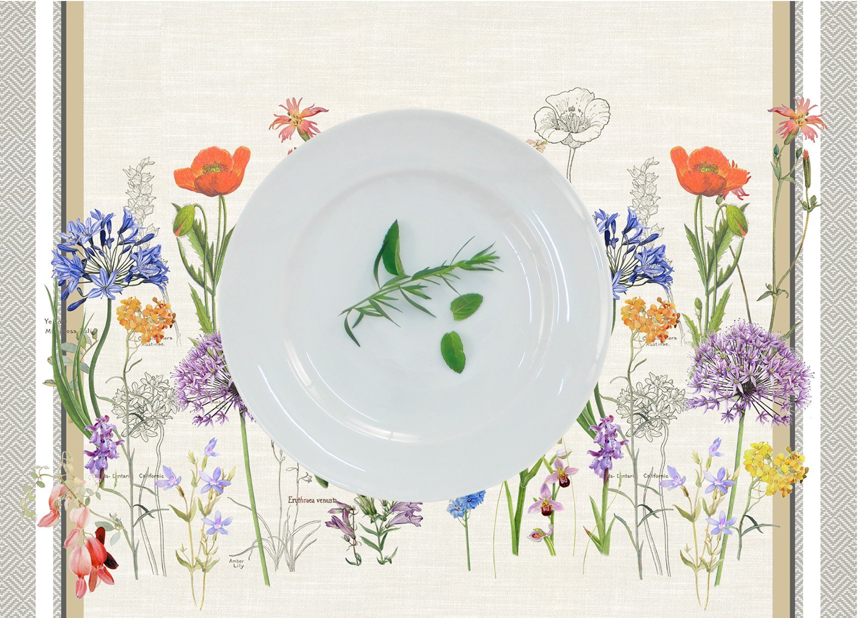 APELT Set placemats 7703 summertime, zomerdecoratie, zomer (set, 2 stuks)